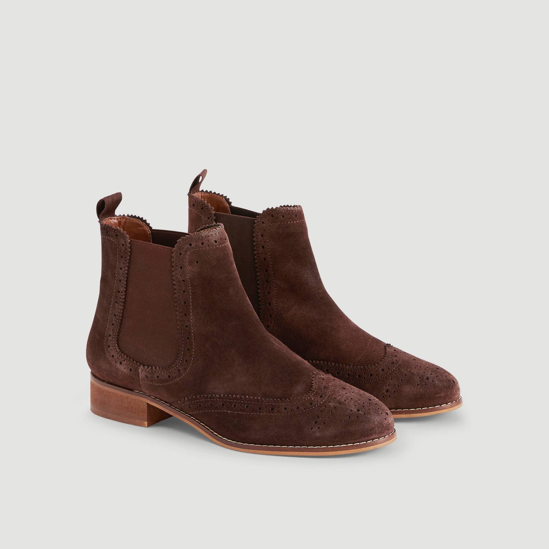 Boots en cuir, Chocolat, large image number 2