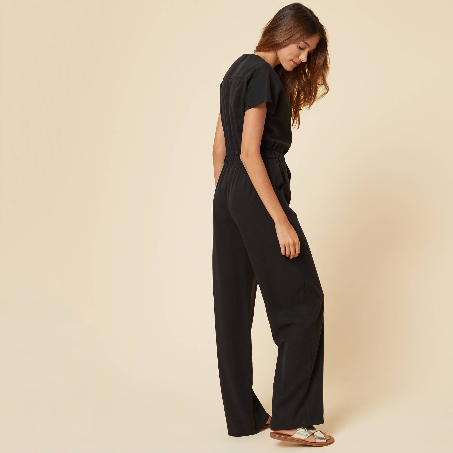 Combi-pantalon fluide, Noir, large image number 1.0