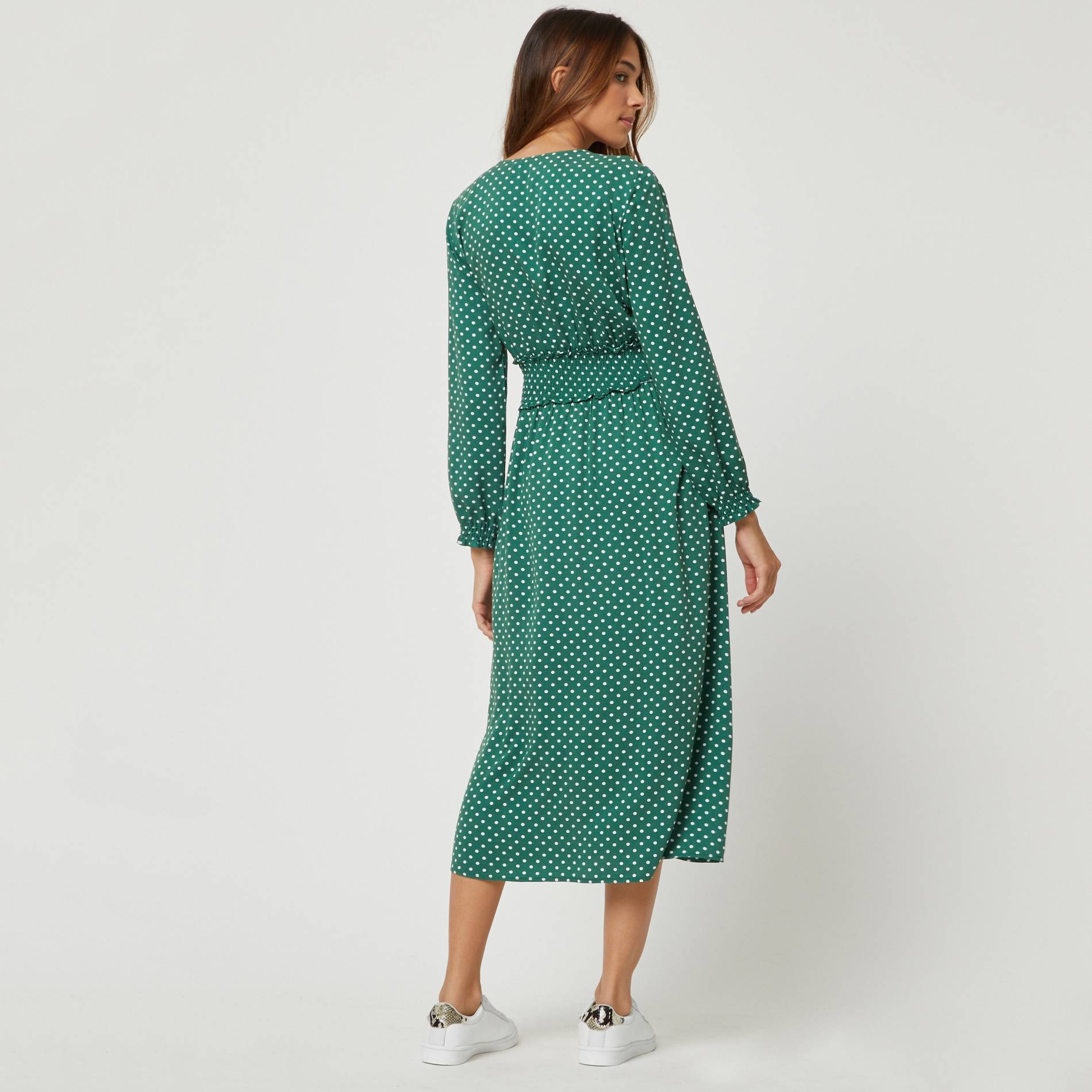 Robe en viscose, Vert foncé, large image number 1.0