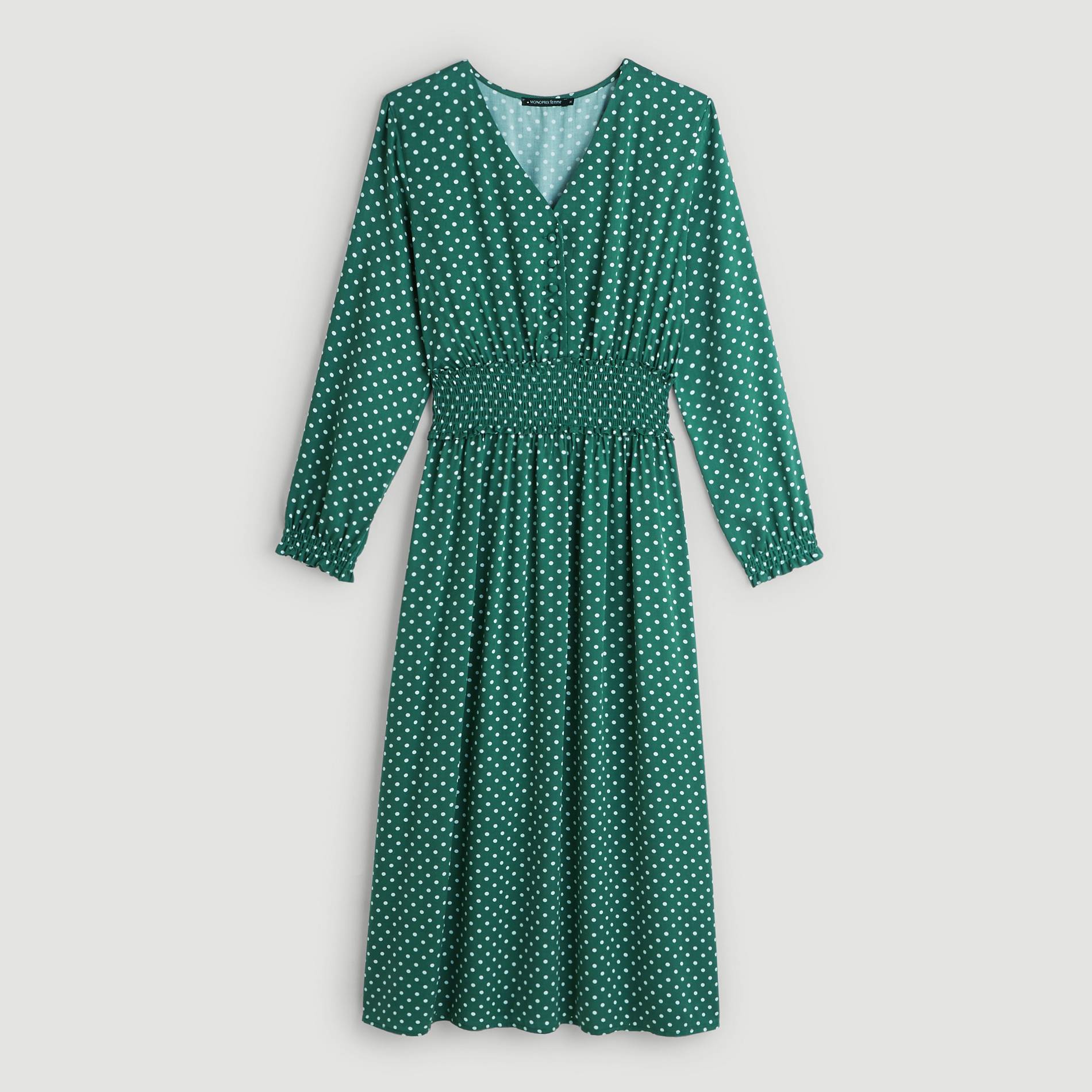 Robe en viscose, Vert foncé, large image number 2.0