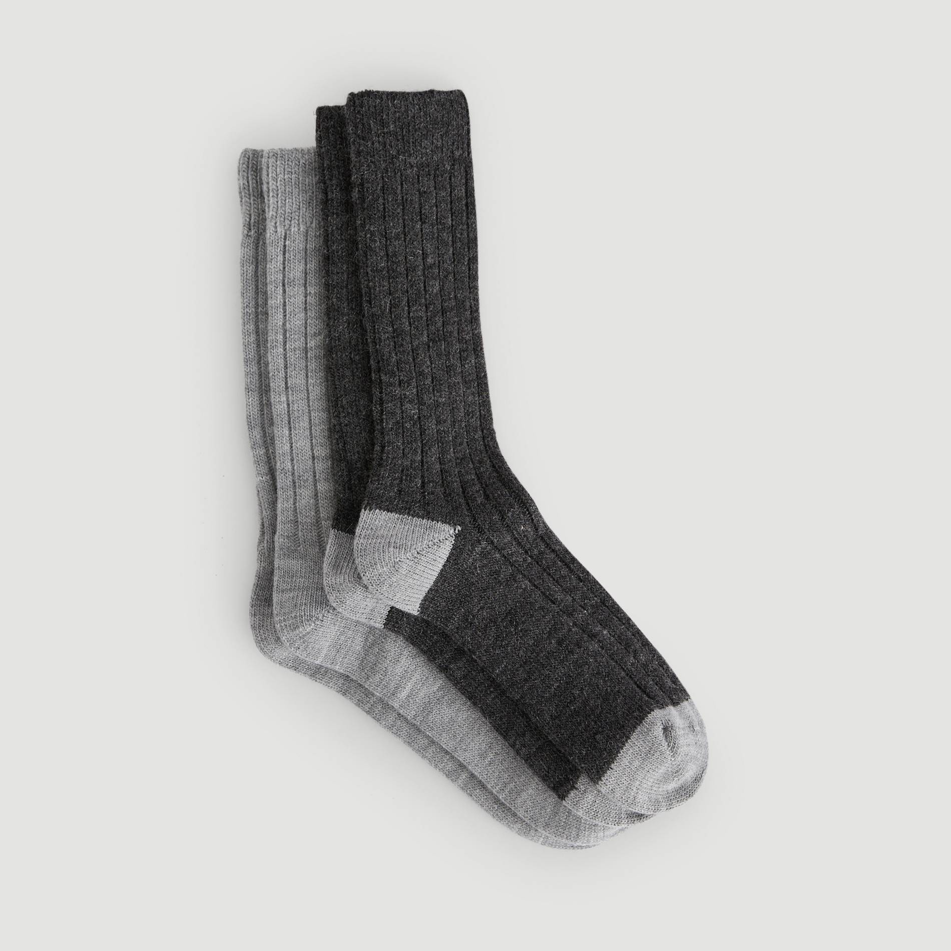 Lot de 2 paires de chaussettes, Gris moyen, large image number 1