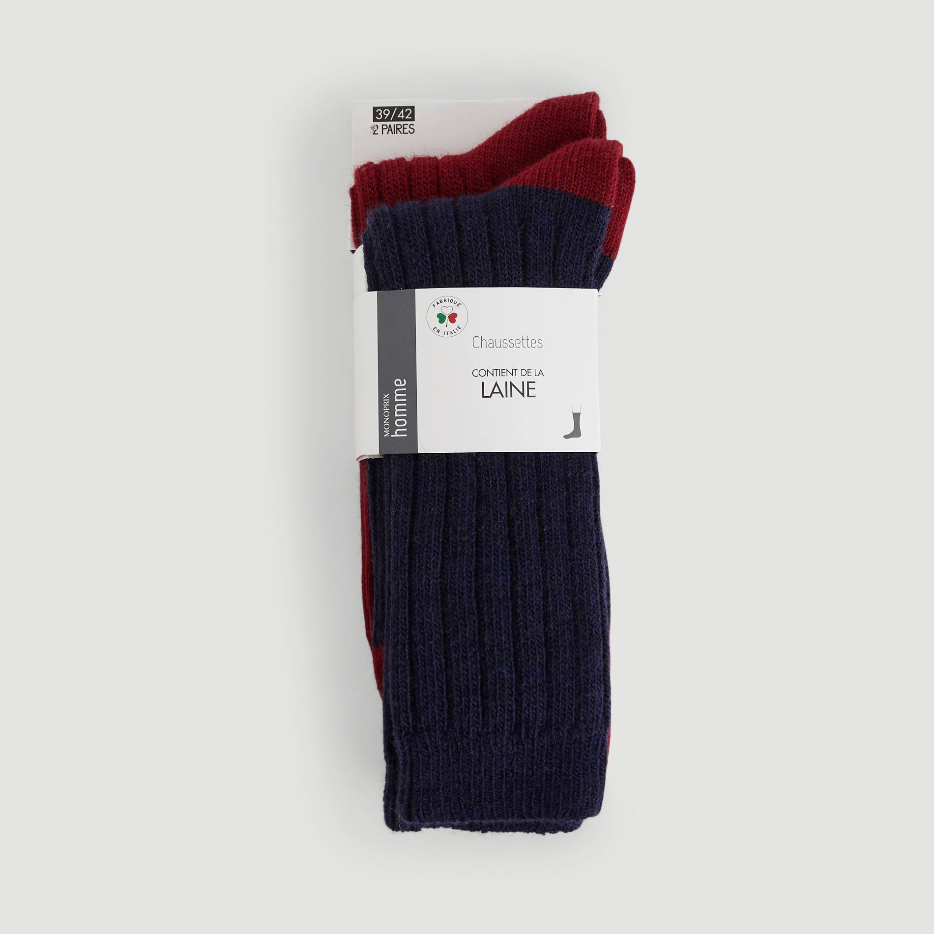 Lot de 2 paires de chaussettes, Bleu marine, large image number 0
