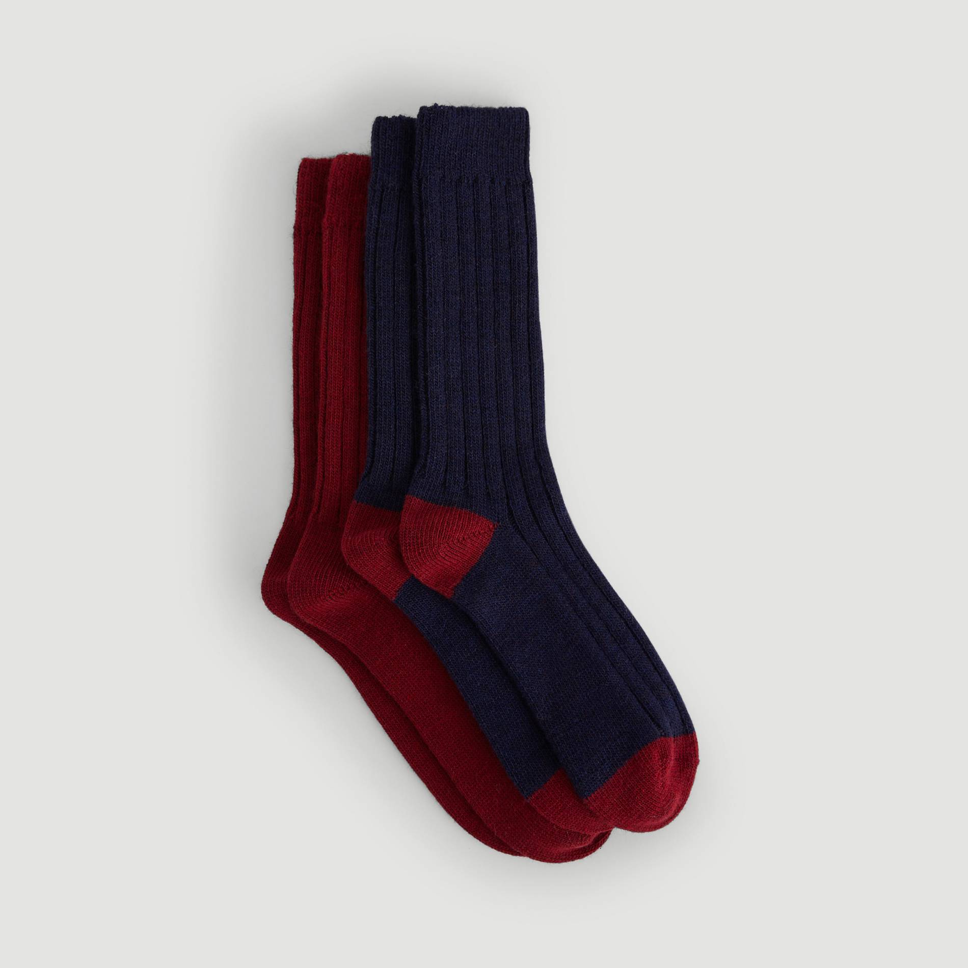 Lot de 2 paires de chaussettes, Bleu marine, large image number 1