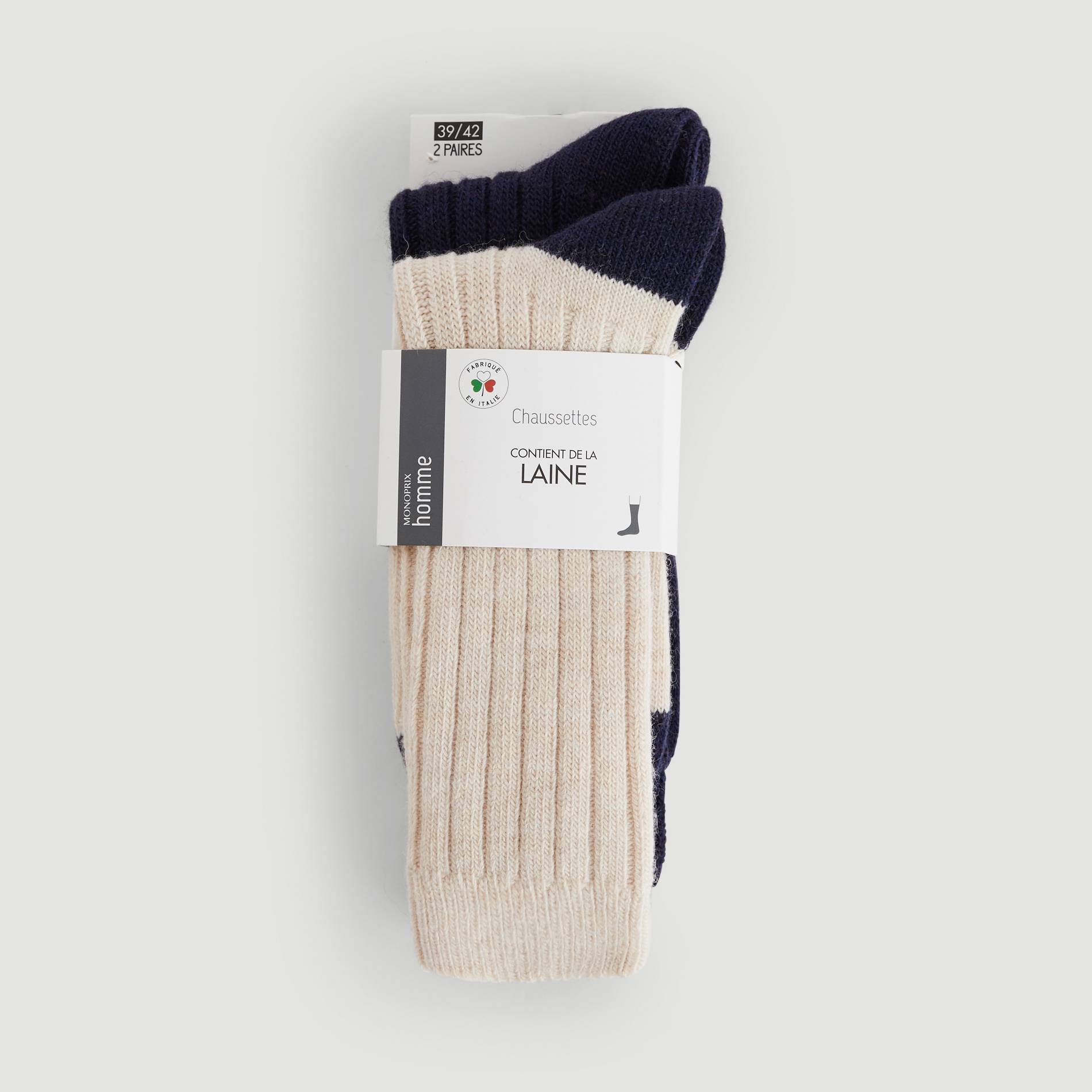 Lot de 2 paires de chaussettes, Bleu marine, large image number 0.0