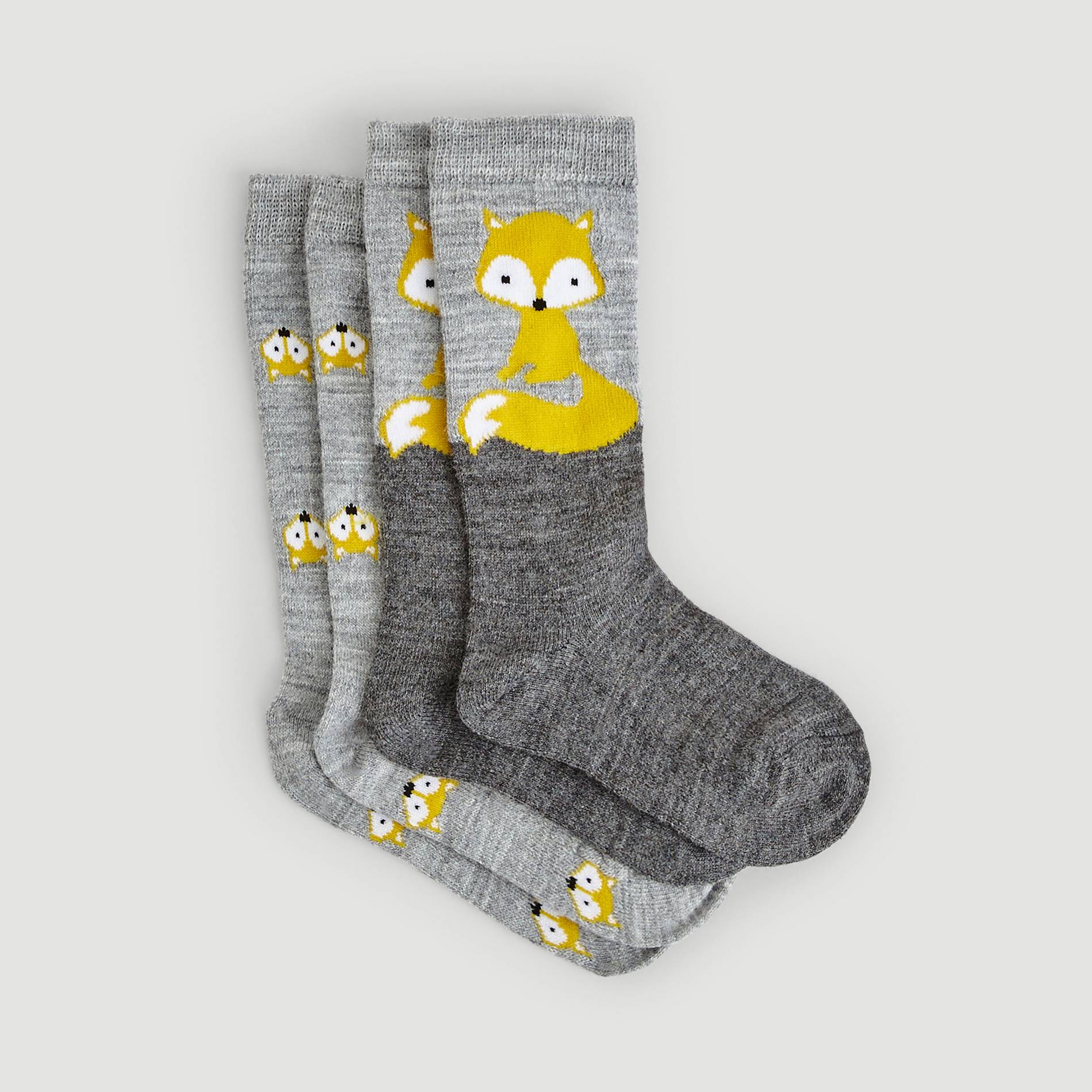 Lot de 2 paires de chaussettes hautes, Gris moyen, large image number 0.0