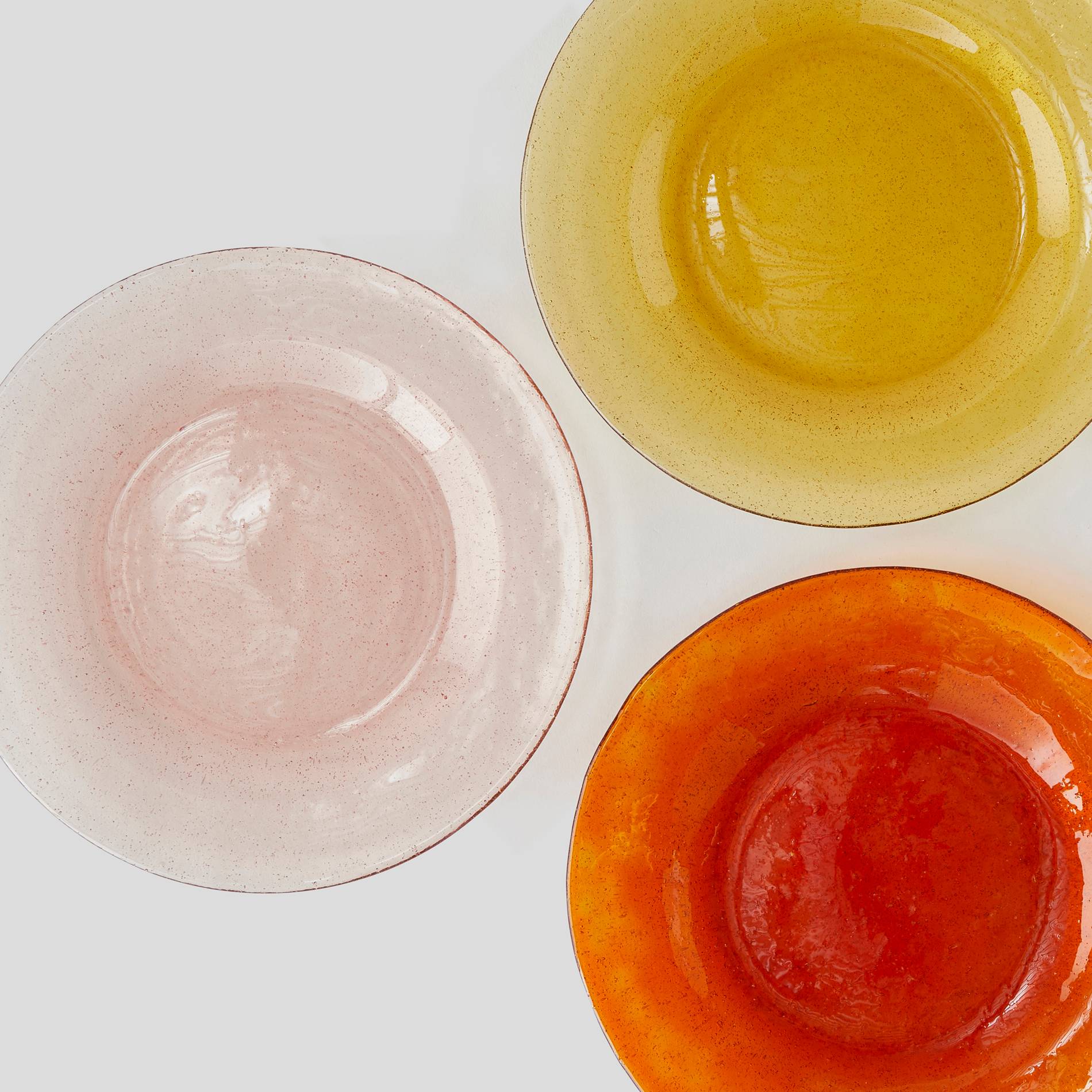 Assiette à dessert, Bulles ambrées, Safran, large image number 1