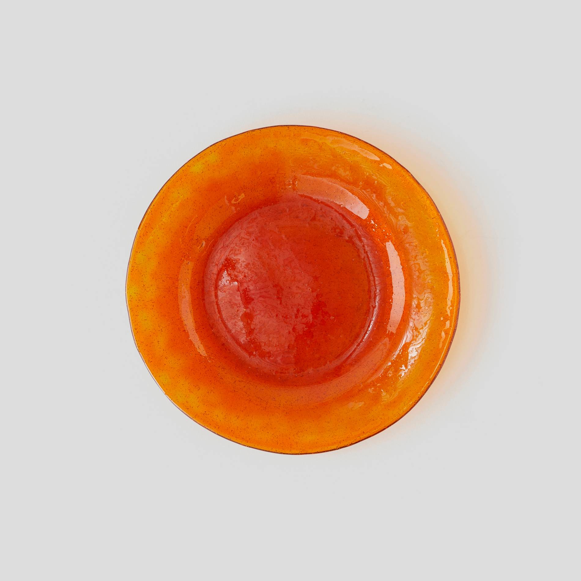 Assiette à dessert, Bulles Oranges, Orange, large image number 0