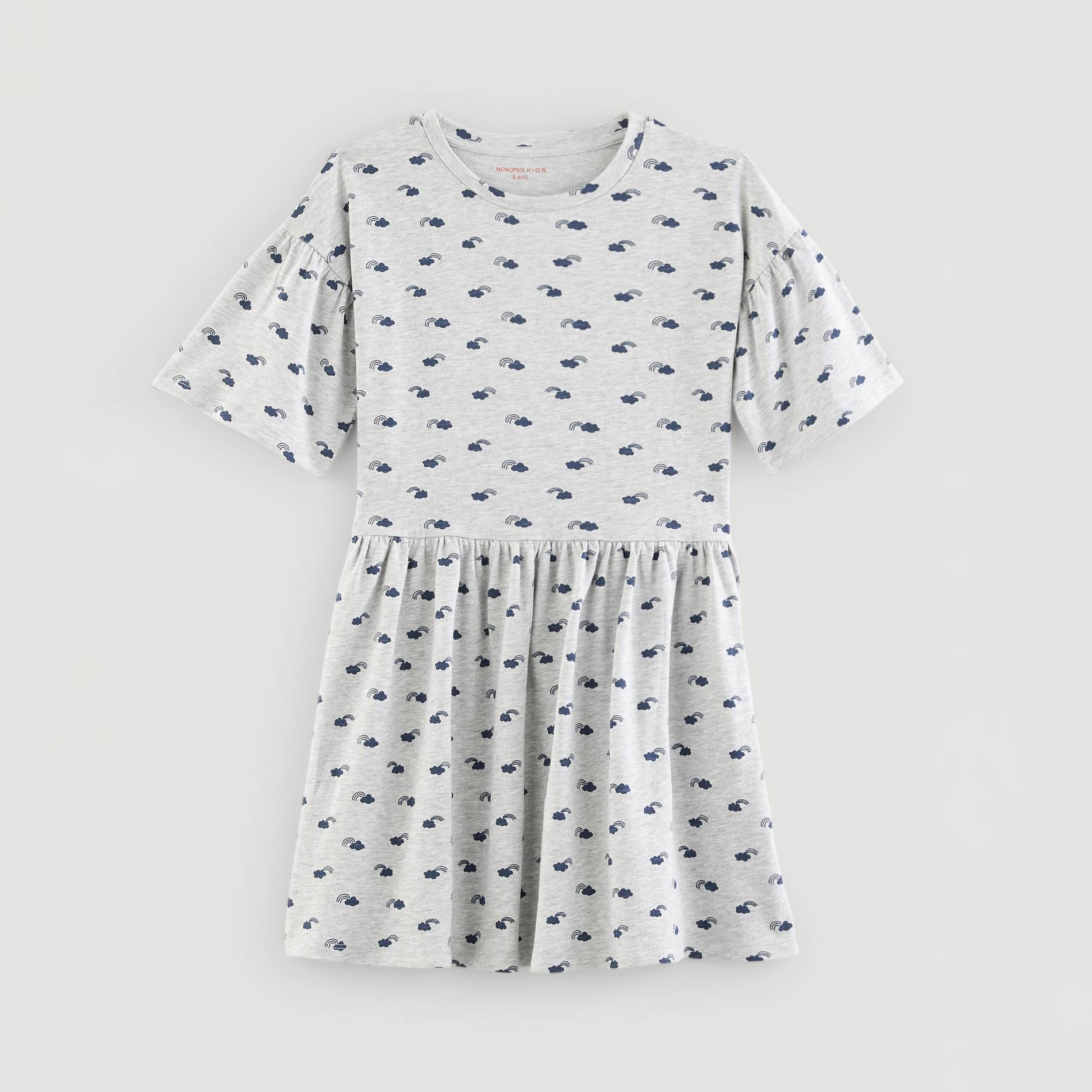 Robe imprime, Gris moyen, large image number 0