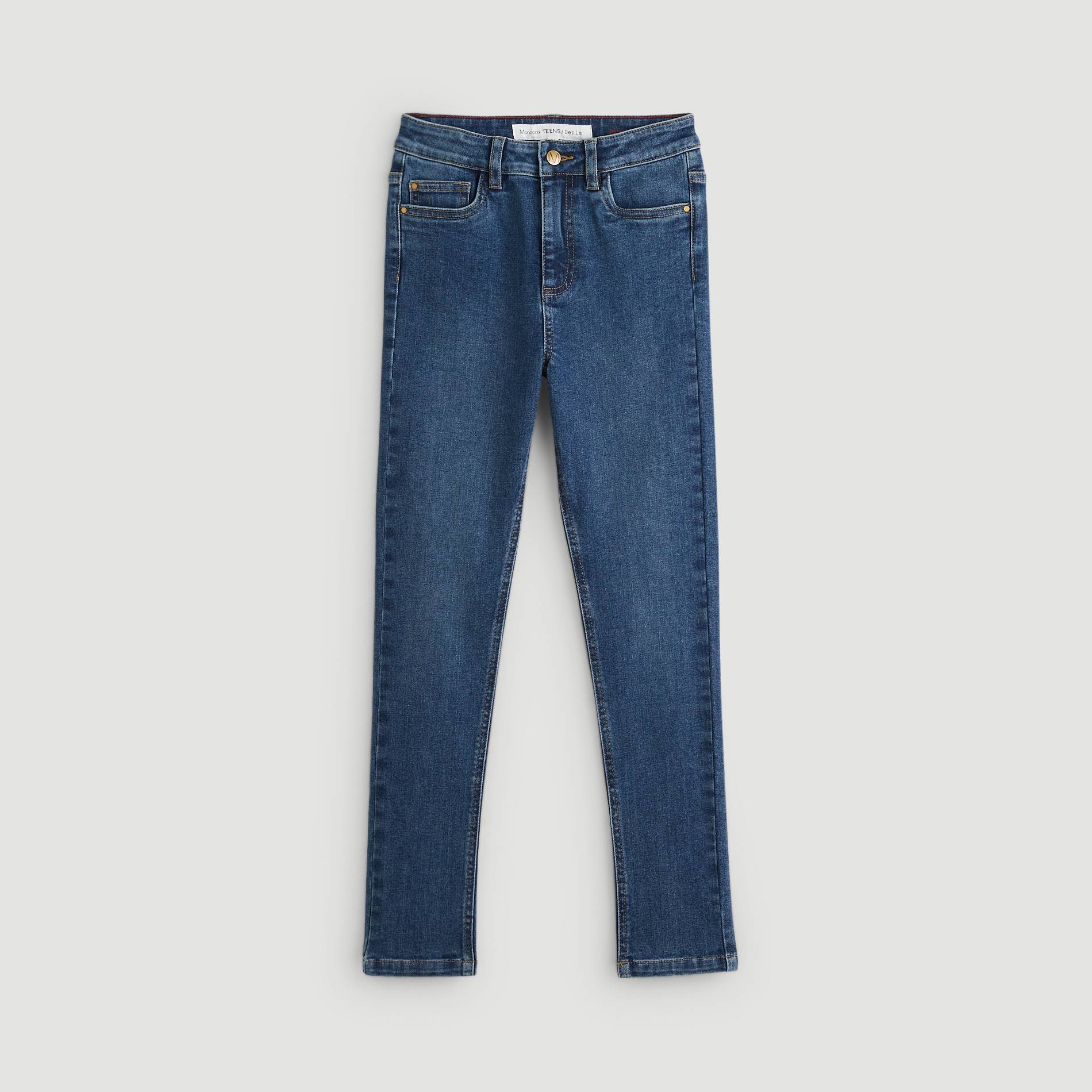 Jean taille haute, Bleu marine, large image number 1.0