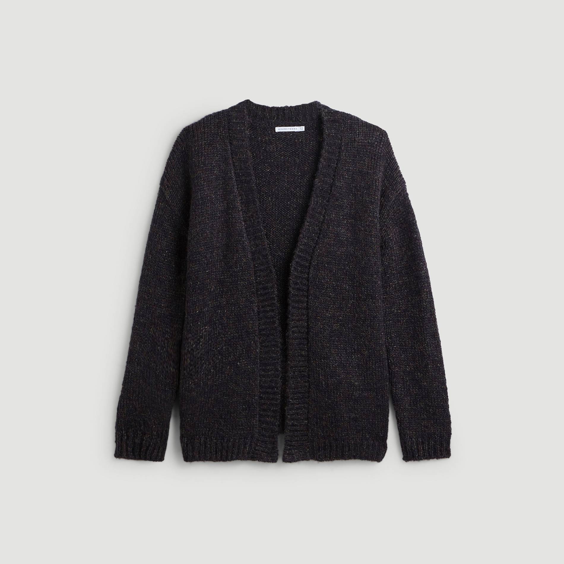 Cardigan col v, Bleu marine, large image number 1.0
