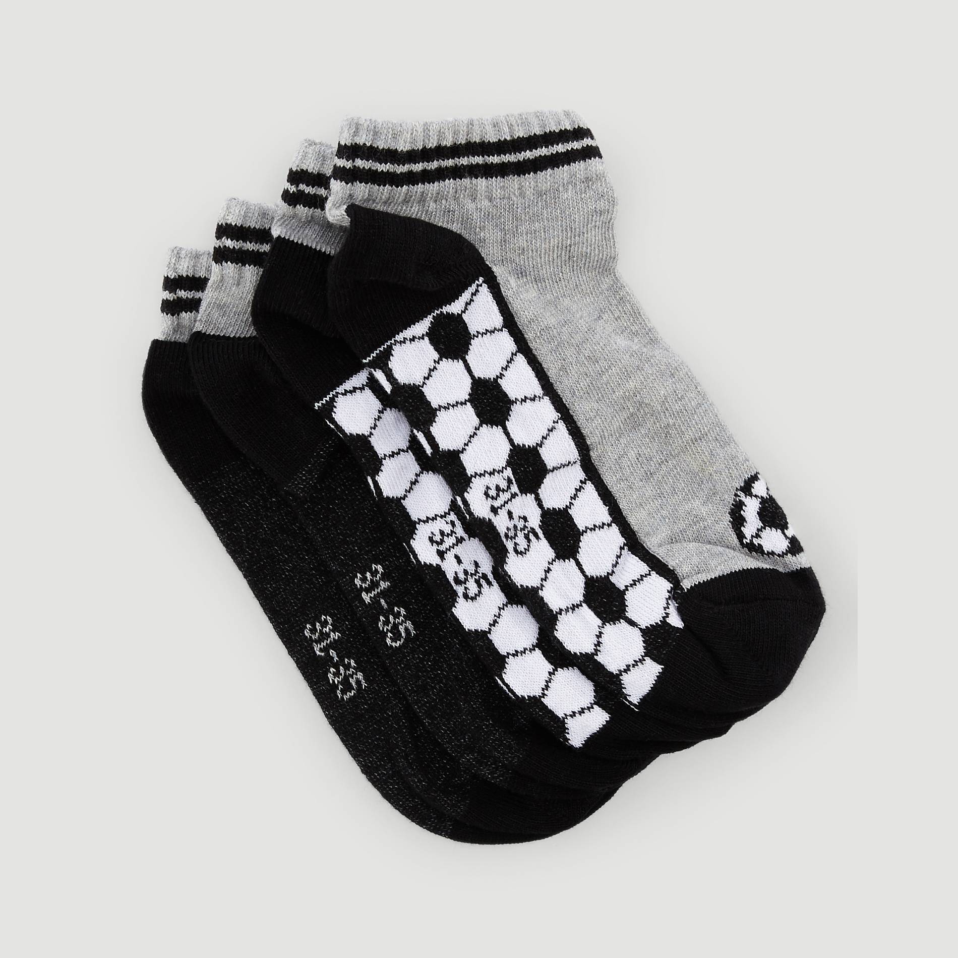 Lot de 2 paires de chaussettes ultra-courtes - Oeko-Tex ®, Gris moyen, large image number 1