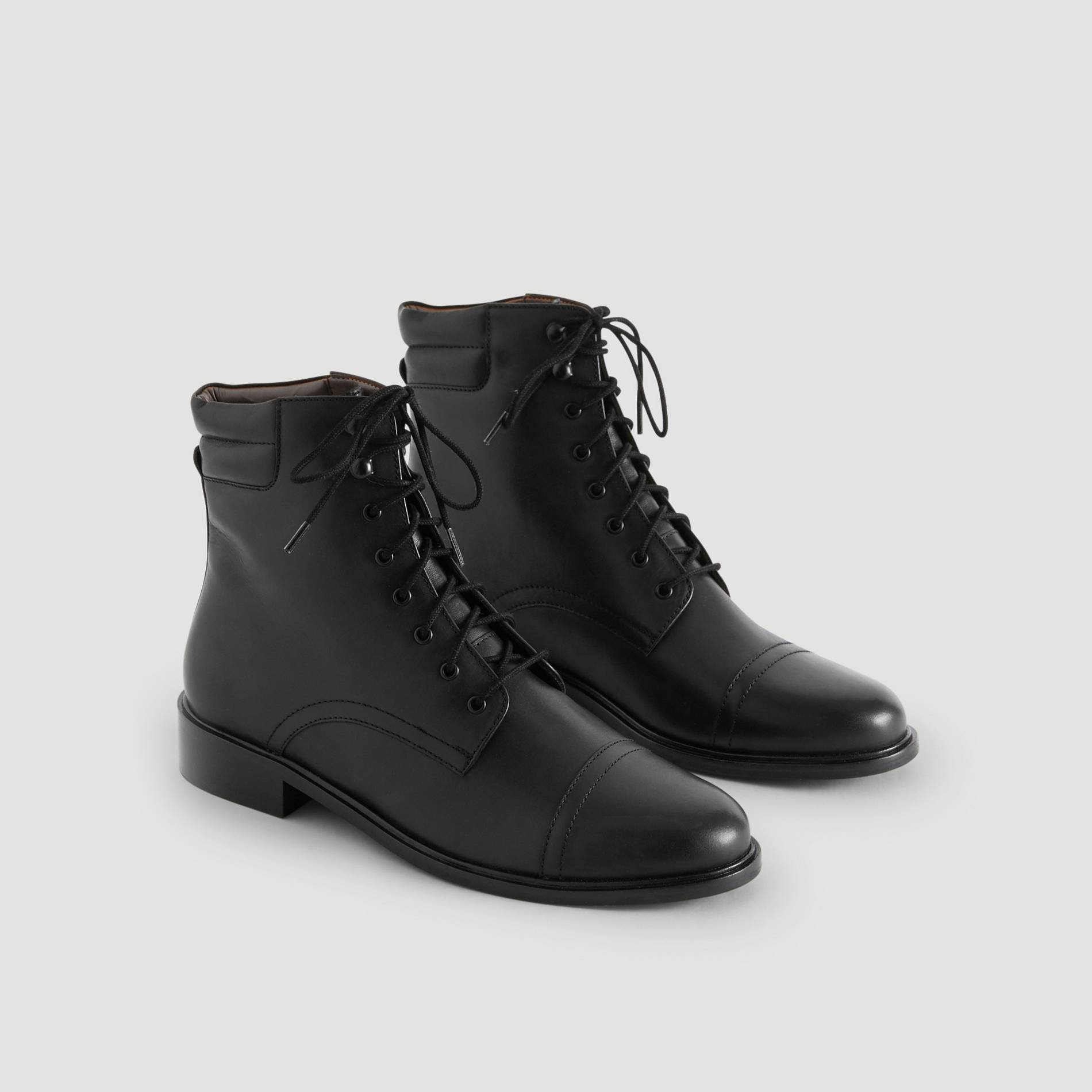 Boots en cuir, Noir, large image number 2