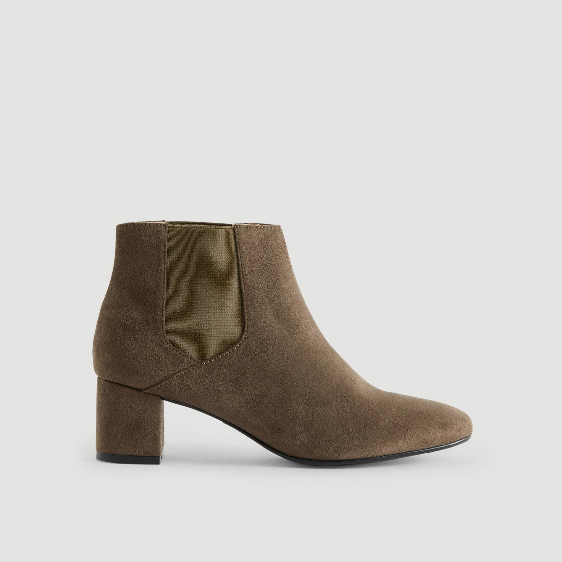 Bottines a talon, Kaki, large image number 1.0