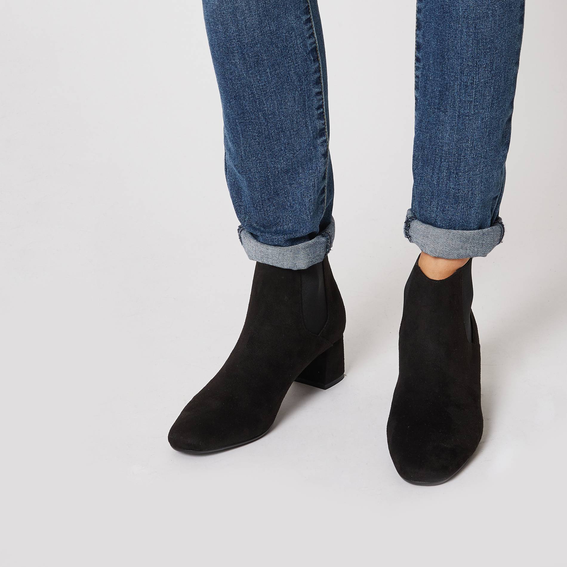 Bottines a talon, Noir, large image number 0