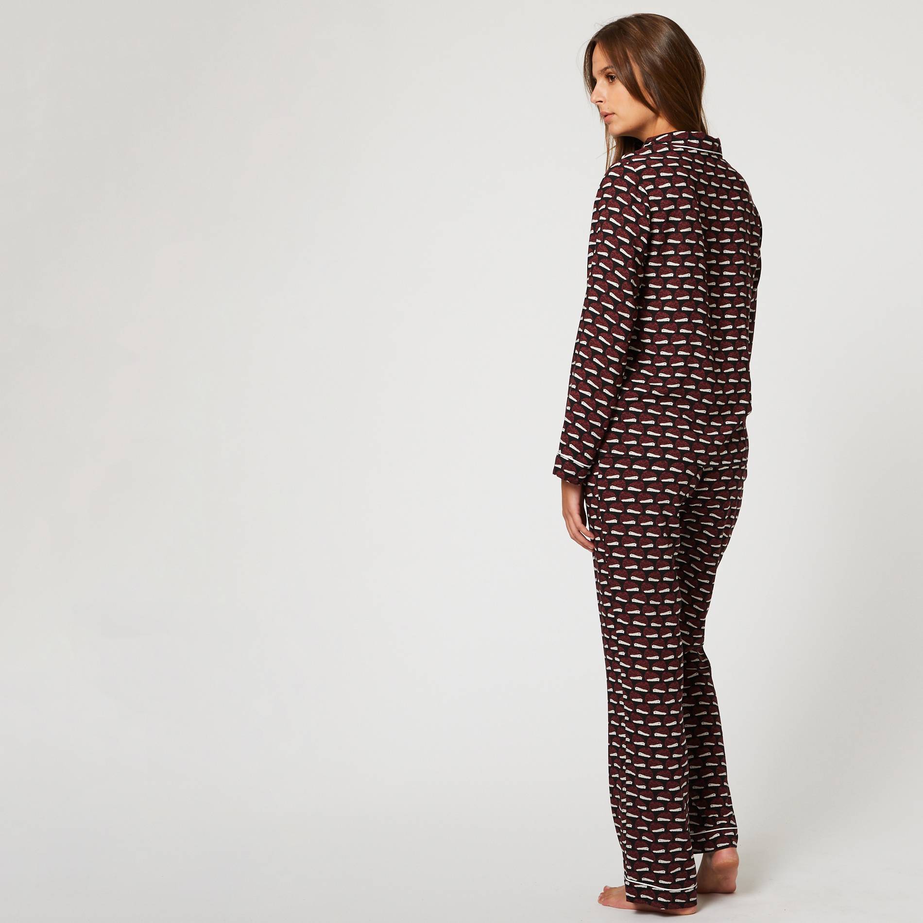 Pyjama imprime, Blanc, large image number 1