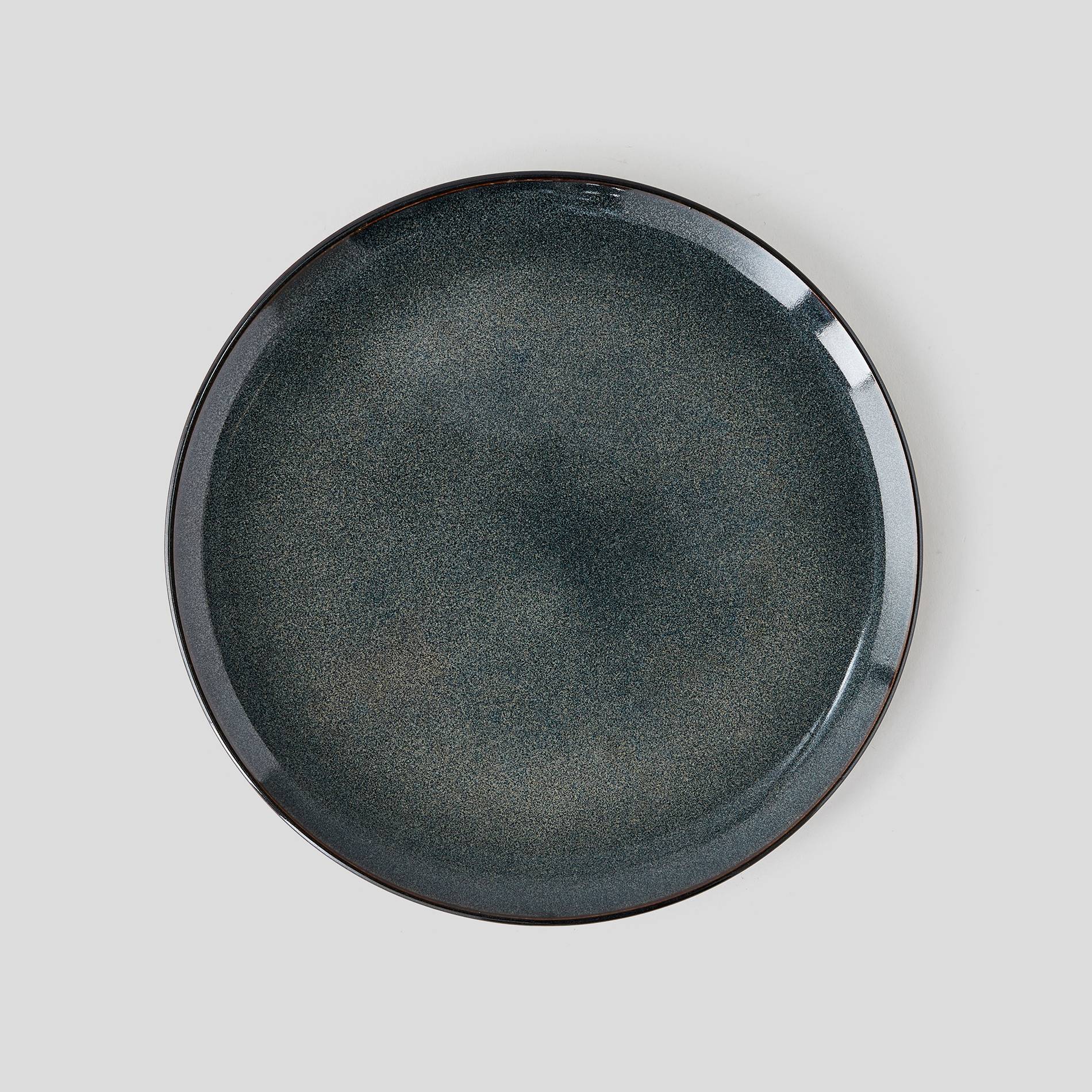 Assiette plate réactive, Bleu marine, large image number 0