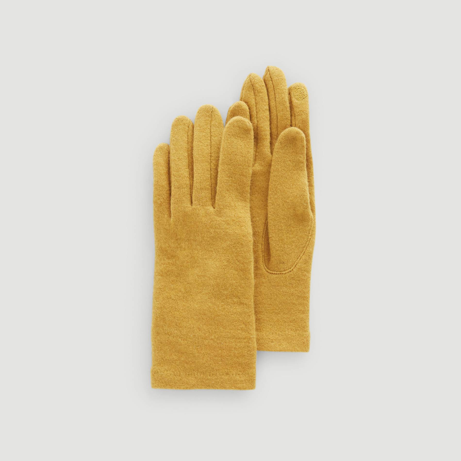 Gants en laine tactiles, Safran, large image number 0