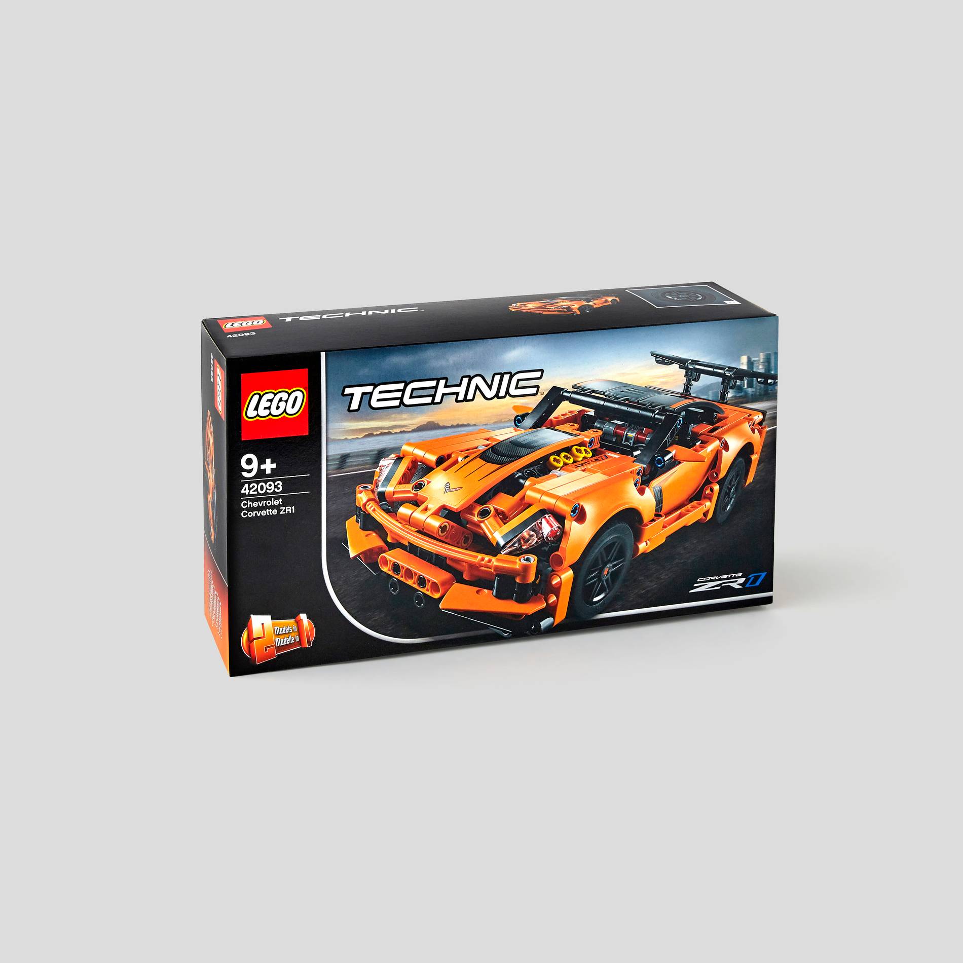 Chevrolet Corvette zr1 Lego Tecnics, Noir, large image number 0