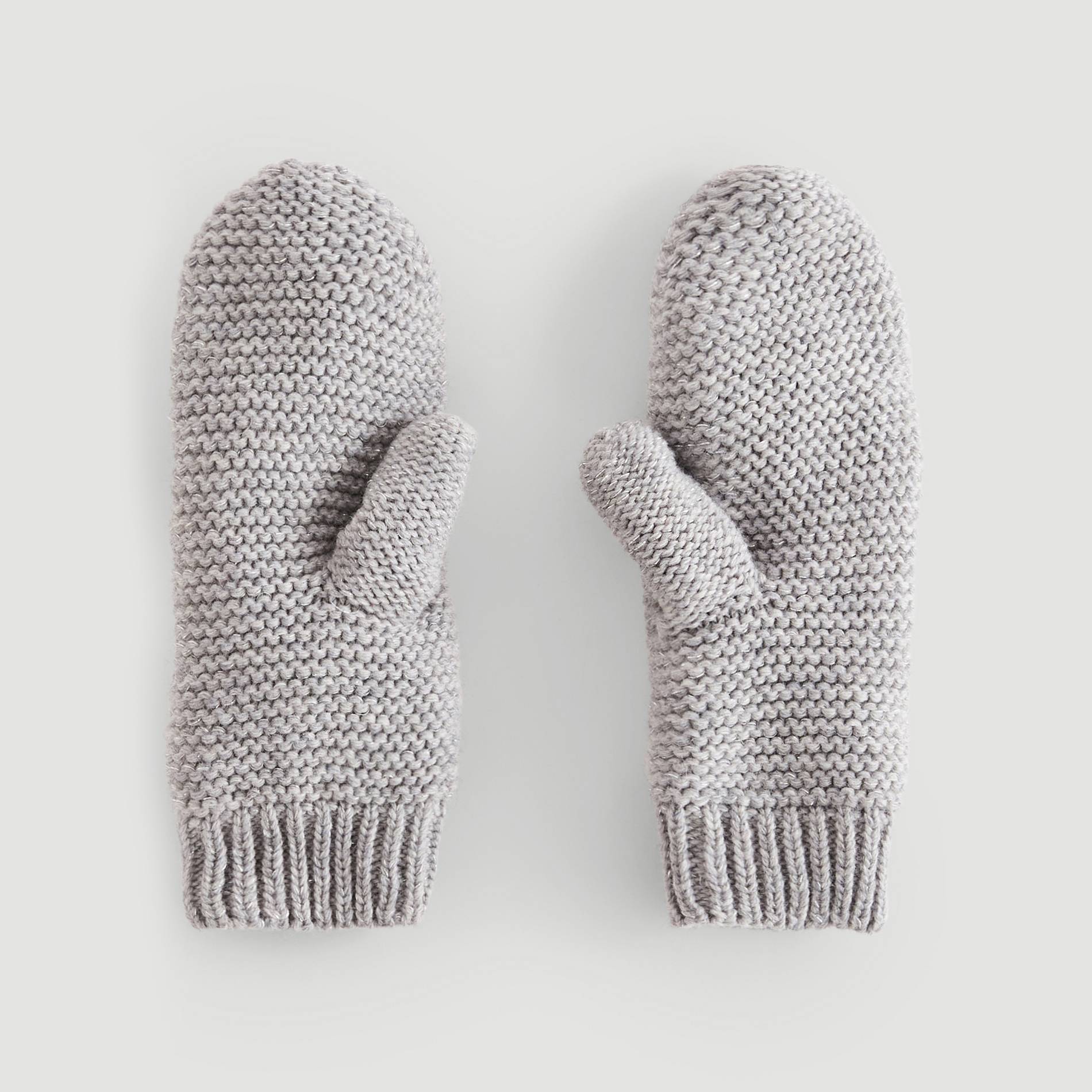 Moufles tricot, Gris moyen, large image number 0.0