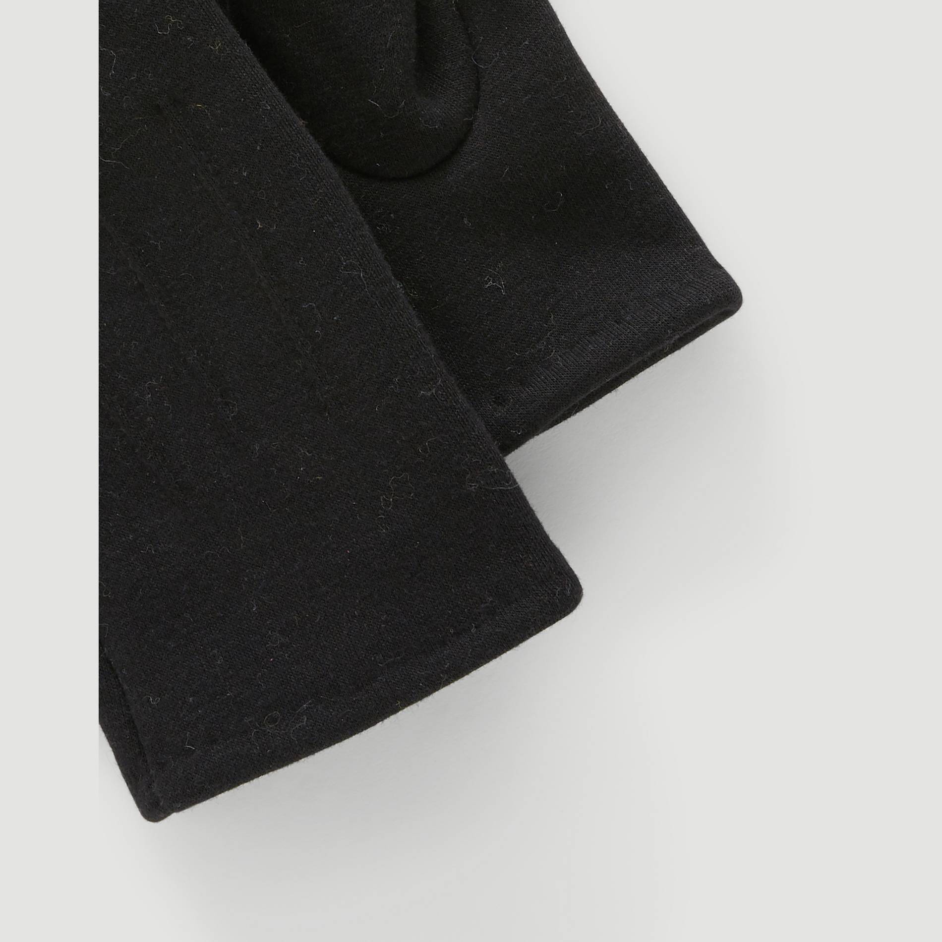Gants coupes-cousus unis touche tactile, Noir, large image number 1