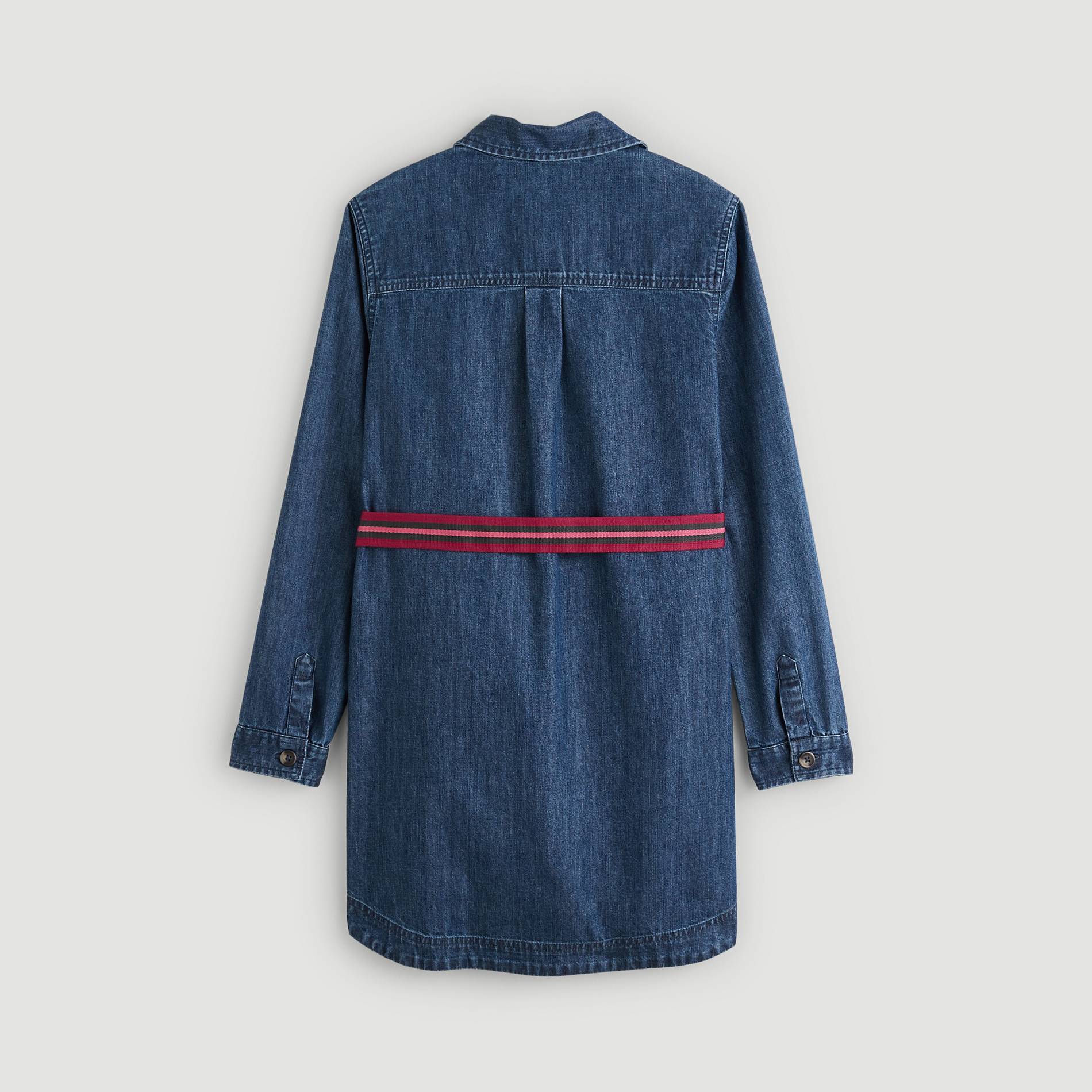 Robe chemise denim, Bleu, large image number 2