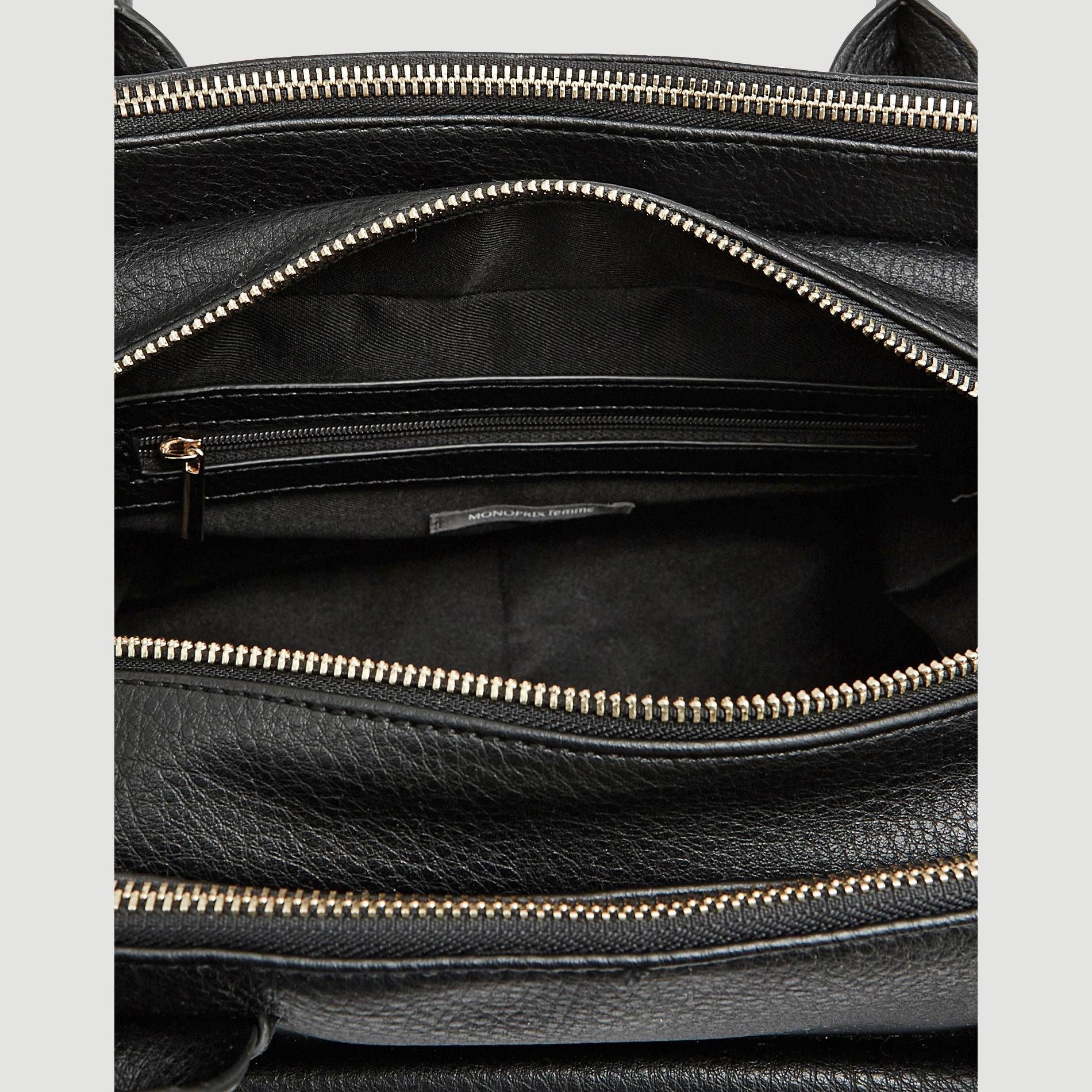 Sac similicuir, Noir, large image number 2.0