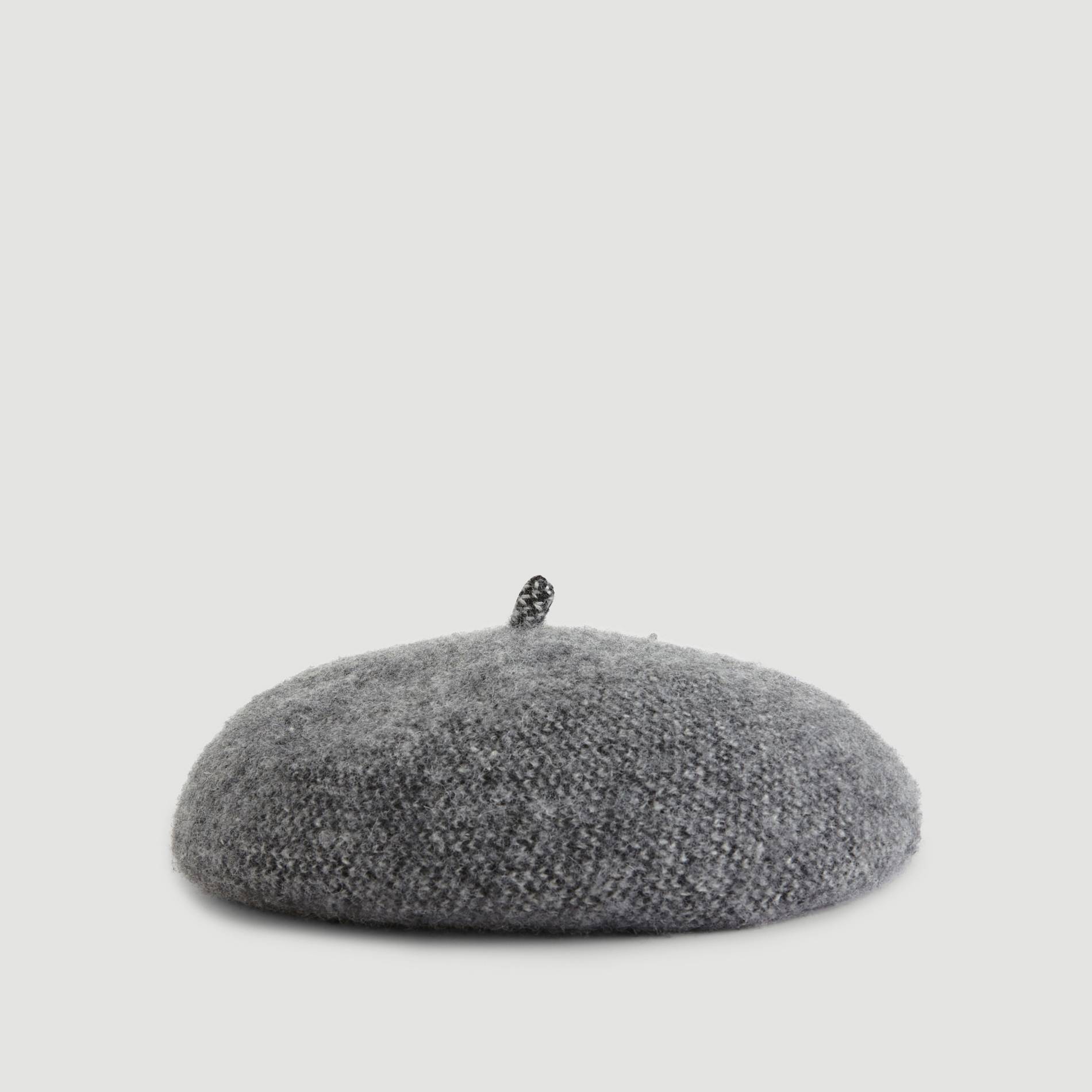 Béret en laine, Gris moyen, large image number 0.0
