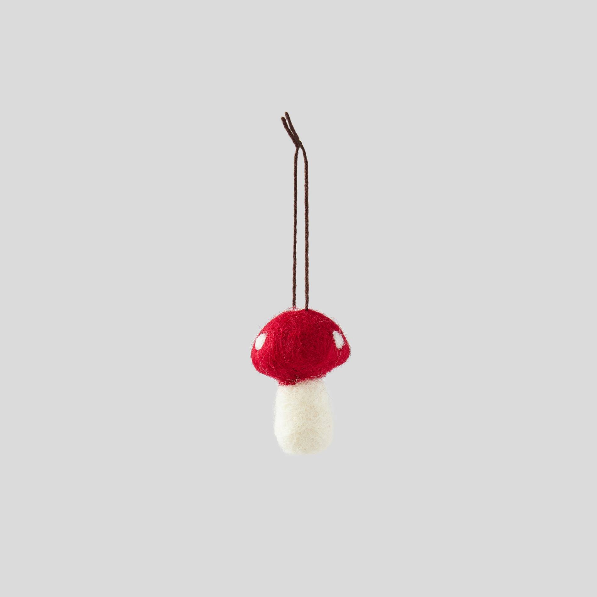Ornement champignon, Rouge, large image number 0.0