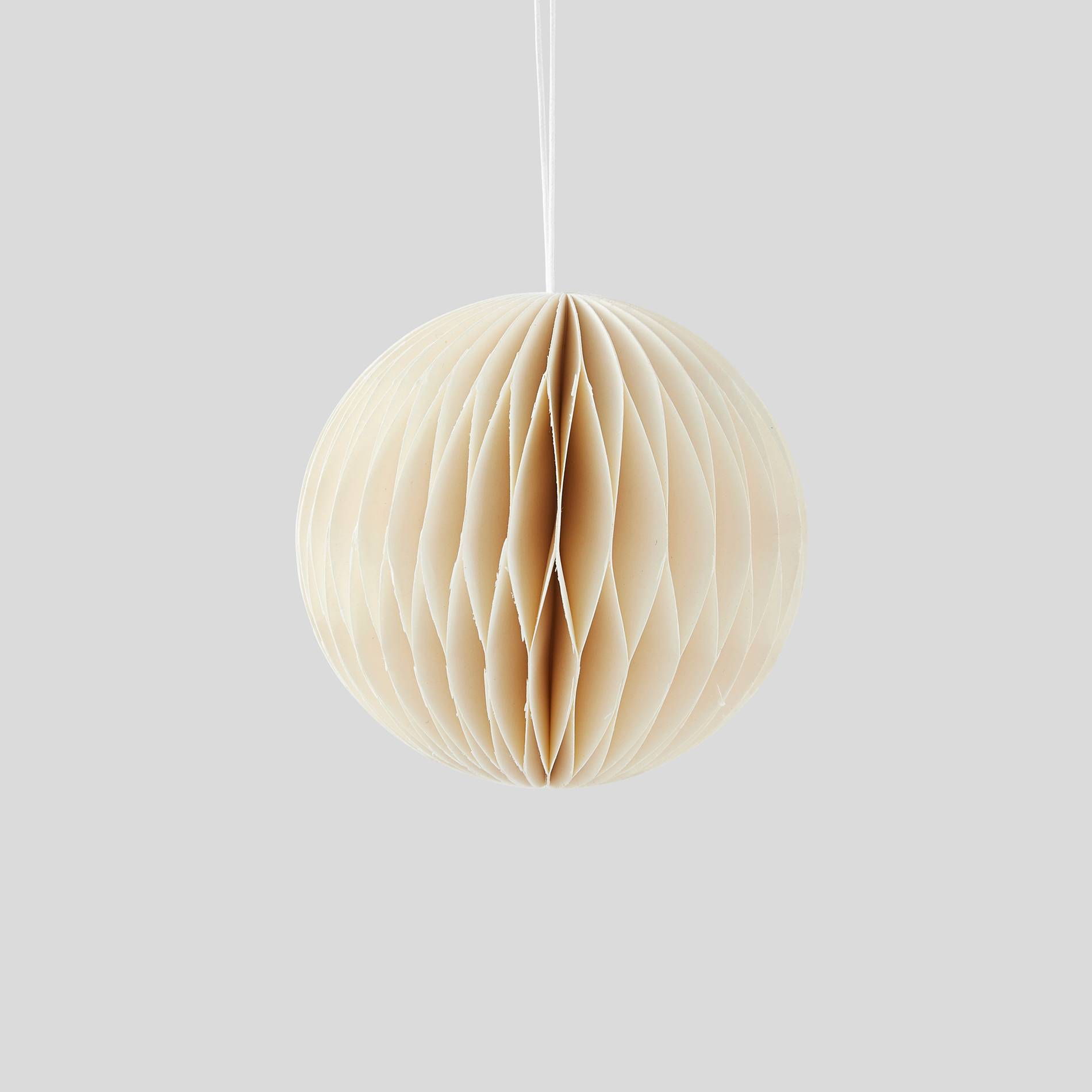 Boule en papier, ronde, Blanc, large image number 0