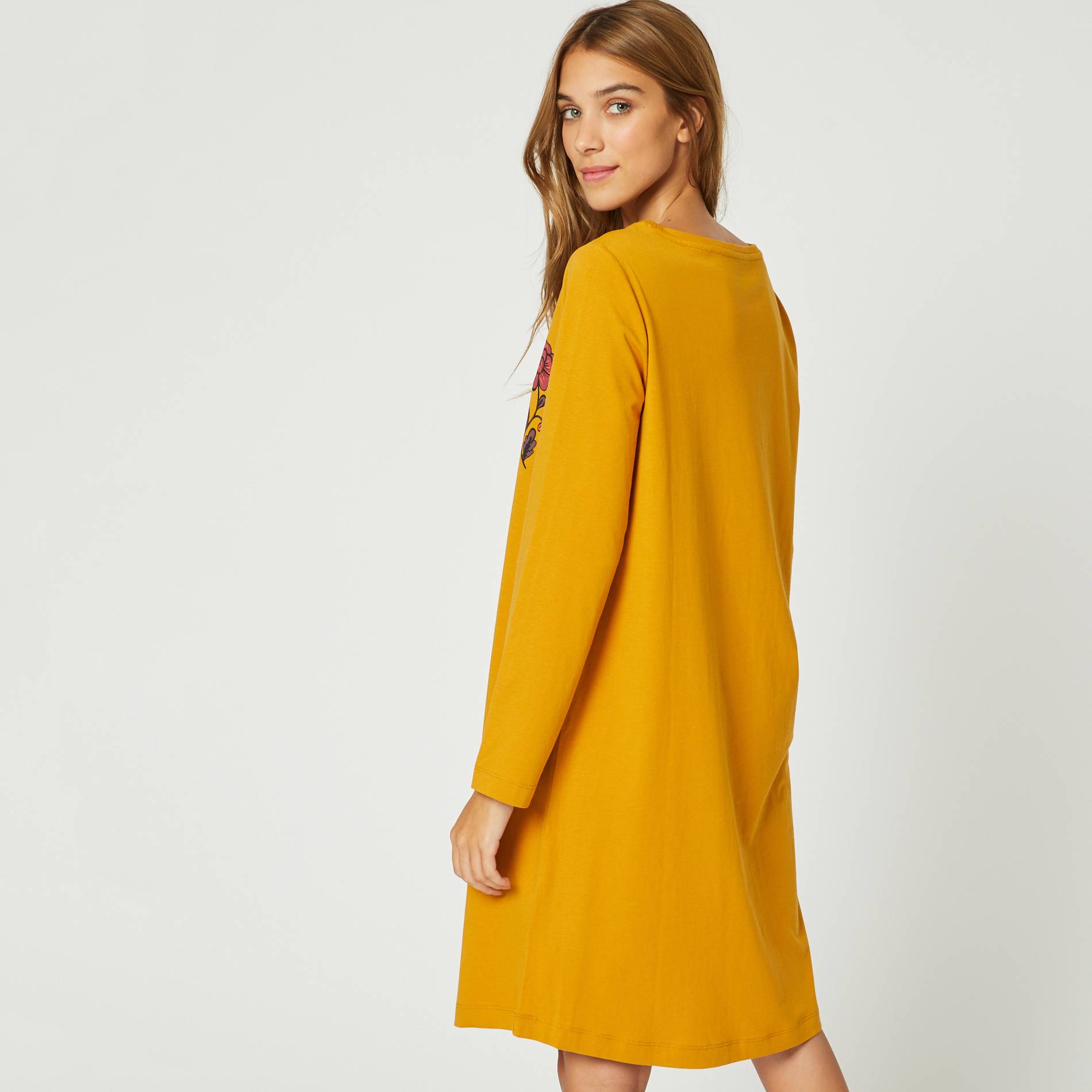Chemise de nuit ample en coton BIO, Safran, large image number 1.0