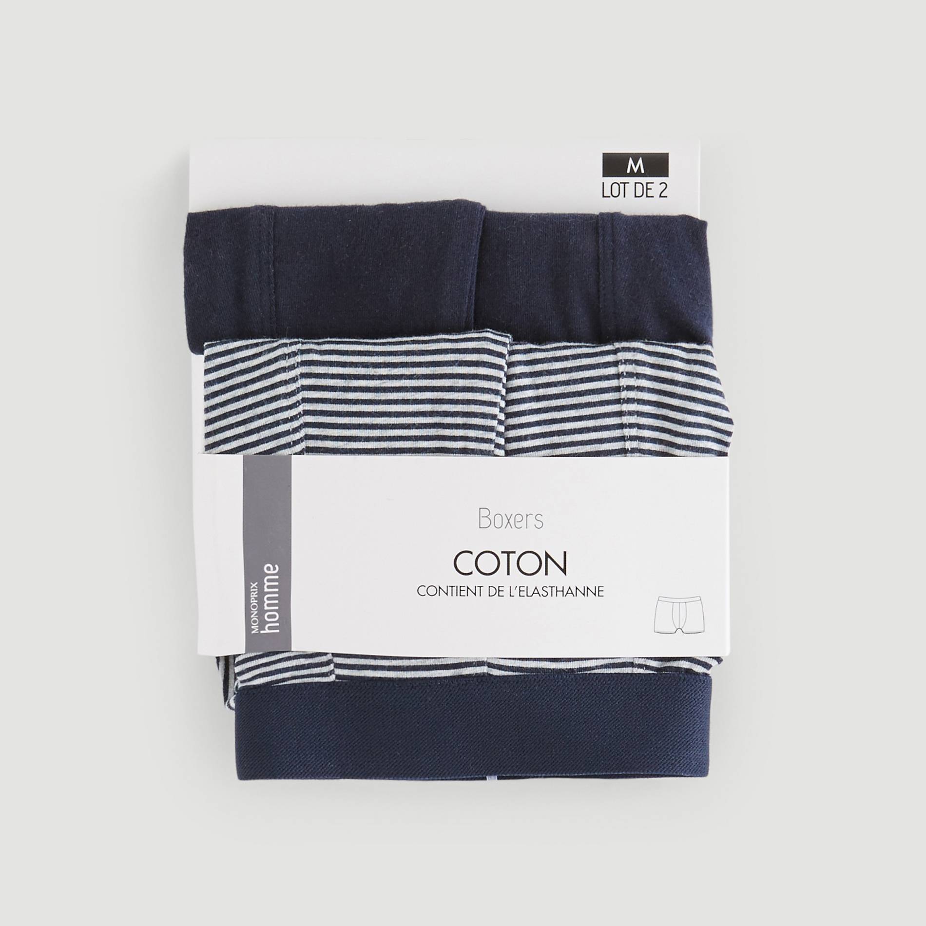 Lot de 2 boxers, Indigo, large image number 0.0