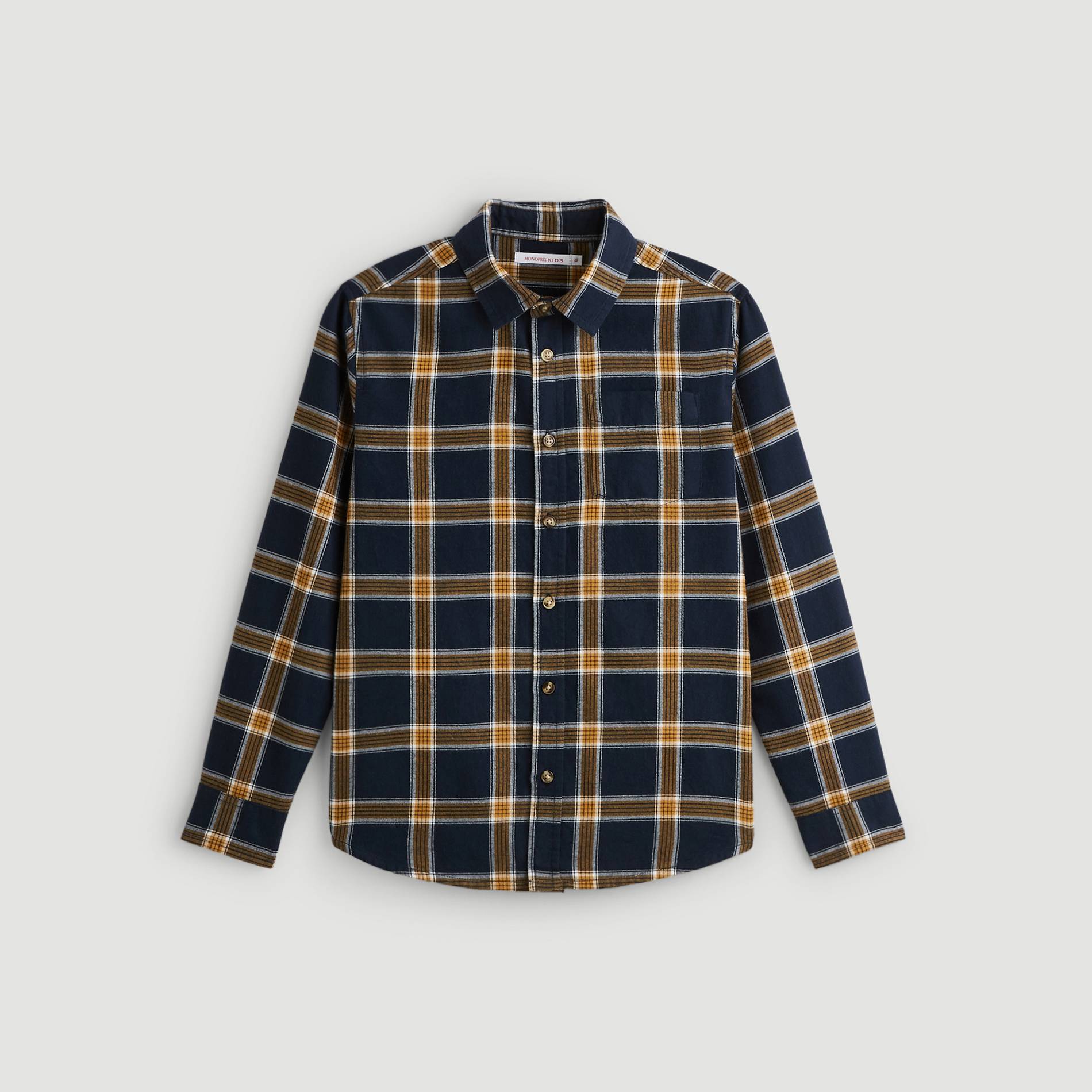 Chemise a carreaux, Bleu marine, large image number 0