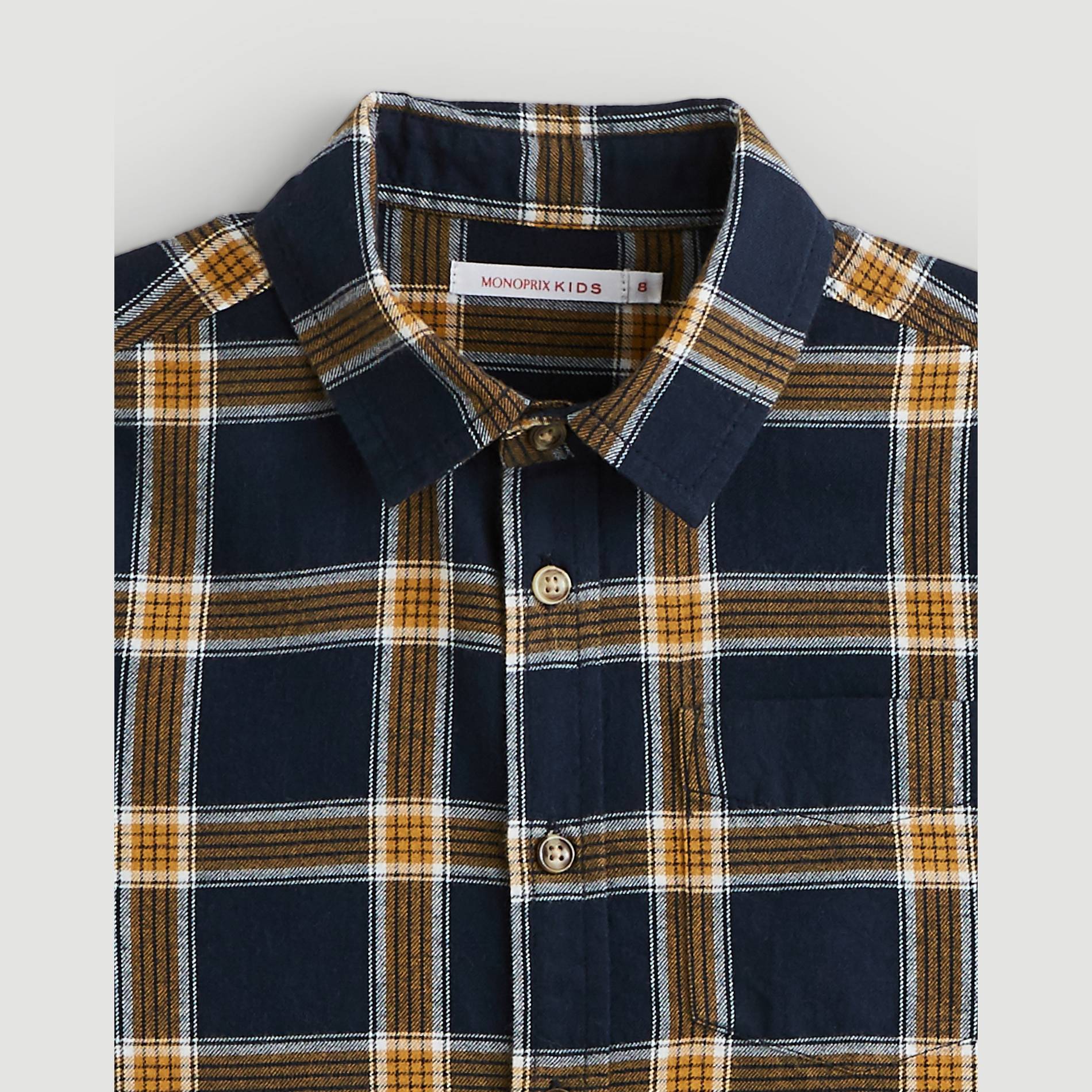 Chemise a carreaux, Bleu marine, large image number 2