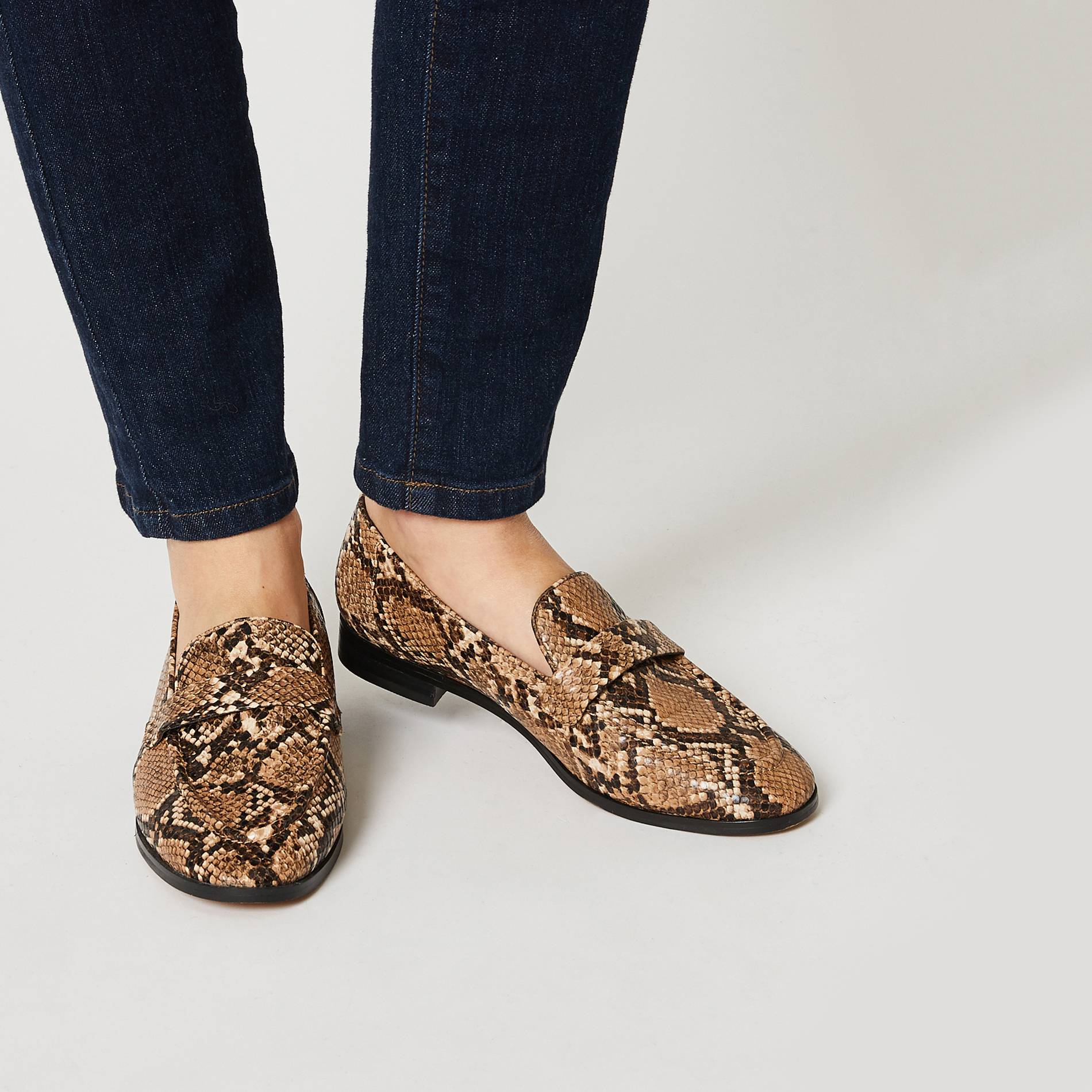 Mocassins imprimes, Brun clair, large image number 0