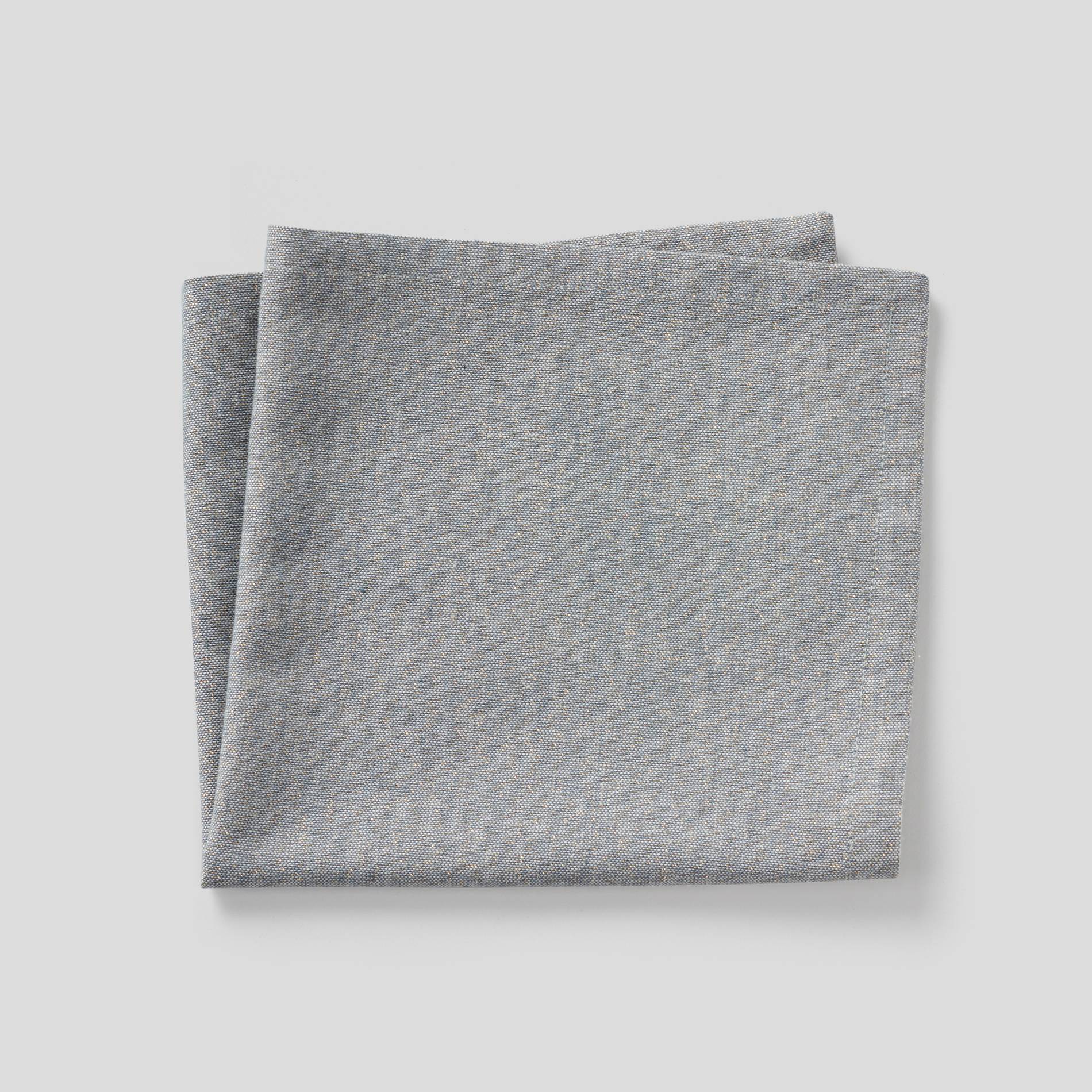 Serviette de table avec fils dorés, Gris clair, large image number 0