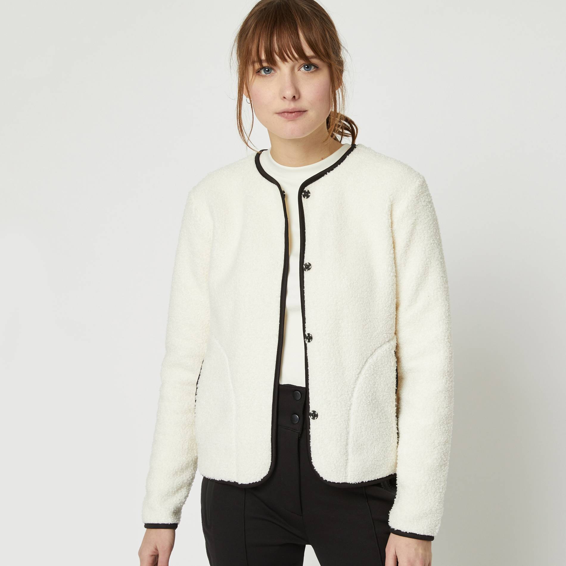 Gilet mouton, Blanc, large image number 0