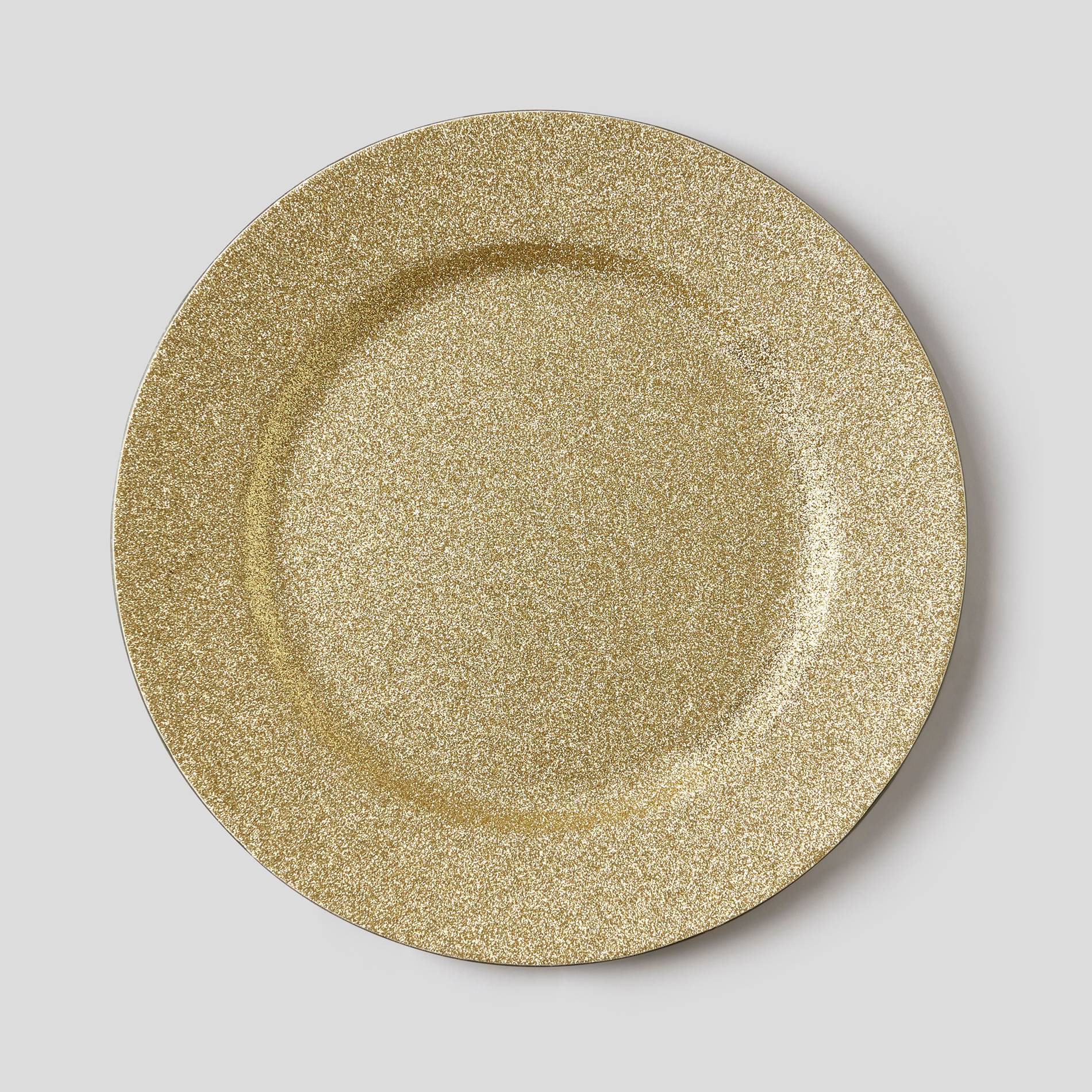 Sous assiette paillettée, Ocre, large image number 0
