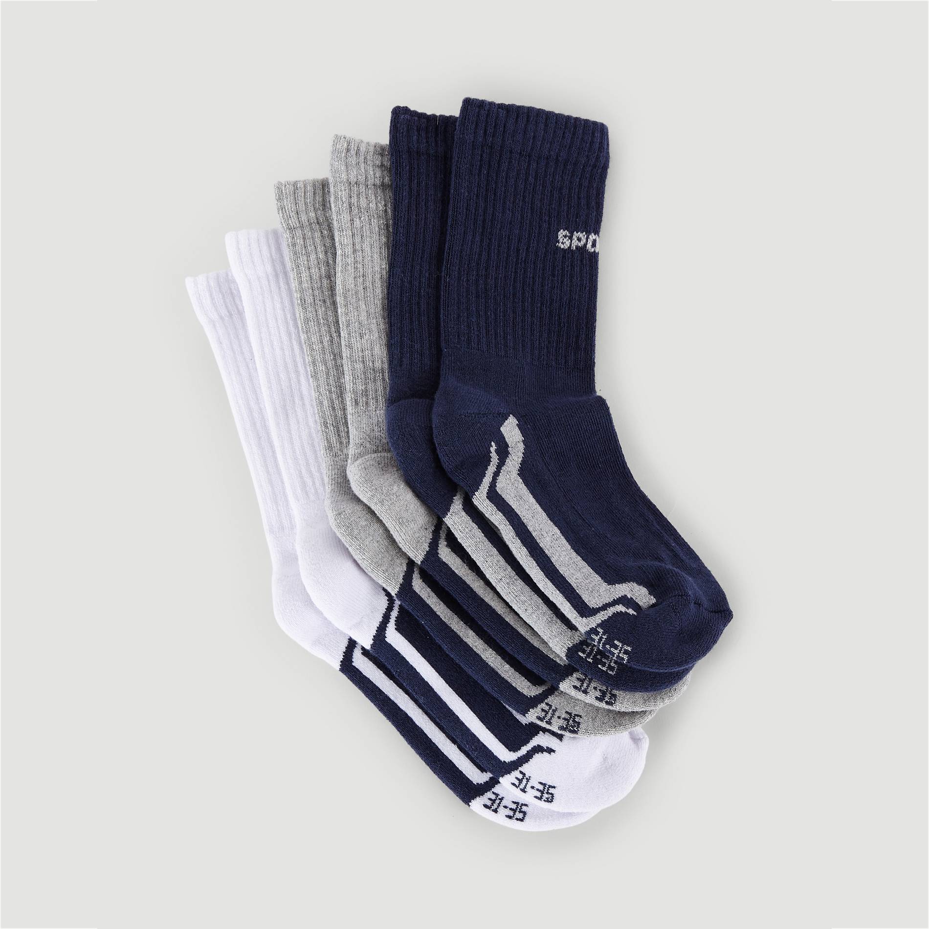 Lot de 3 paires de chaussettes - Oeko-Tex ®, Bleu marine, large image number 0.0