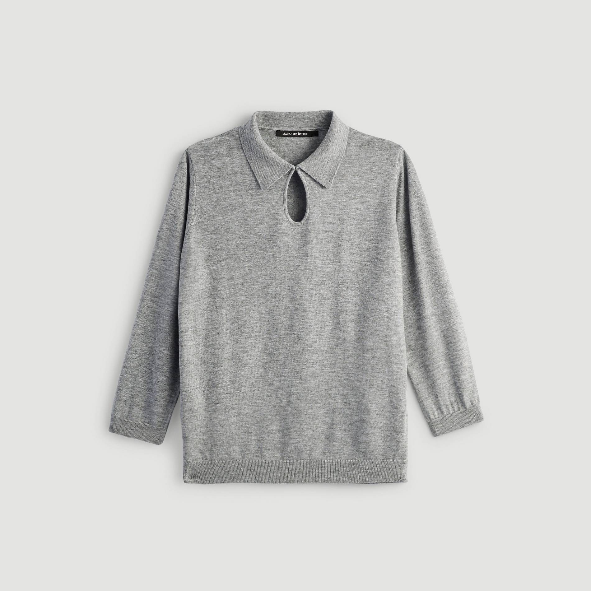 Pull a col polo, Perle, large image number 2.0