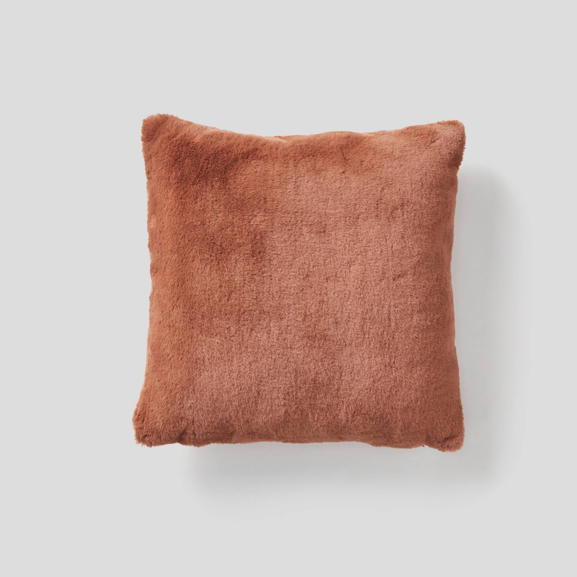Coussin doudou marron, 40x40cm, Brun clair, large image number 0