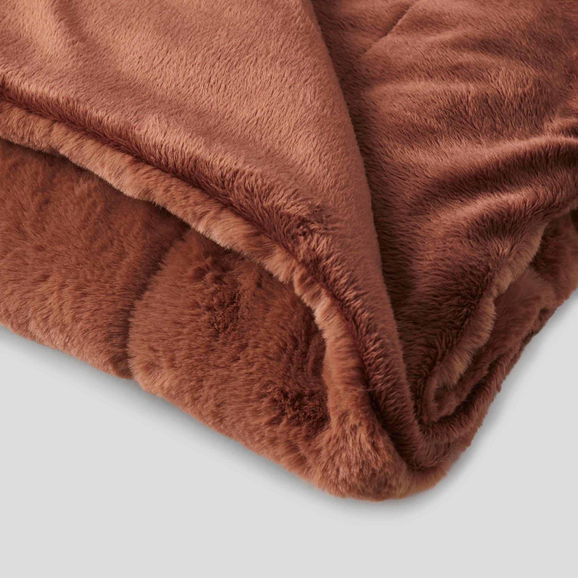 Plaid doudou marron, 130x170cm, Brun clair, large image number 1.0