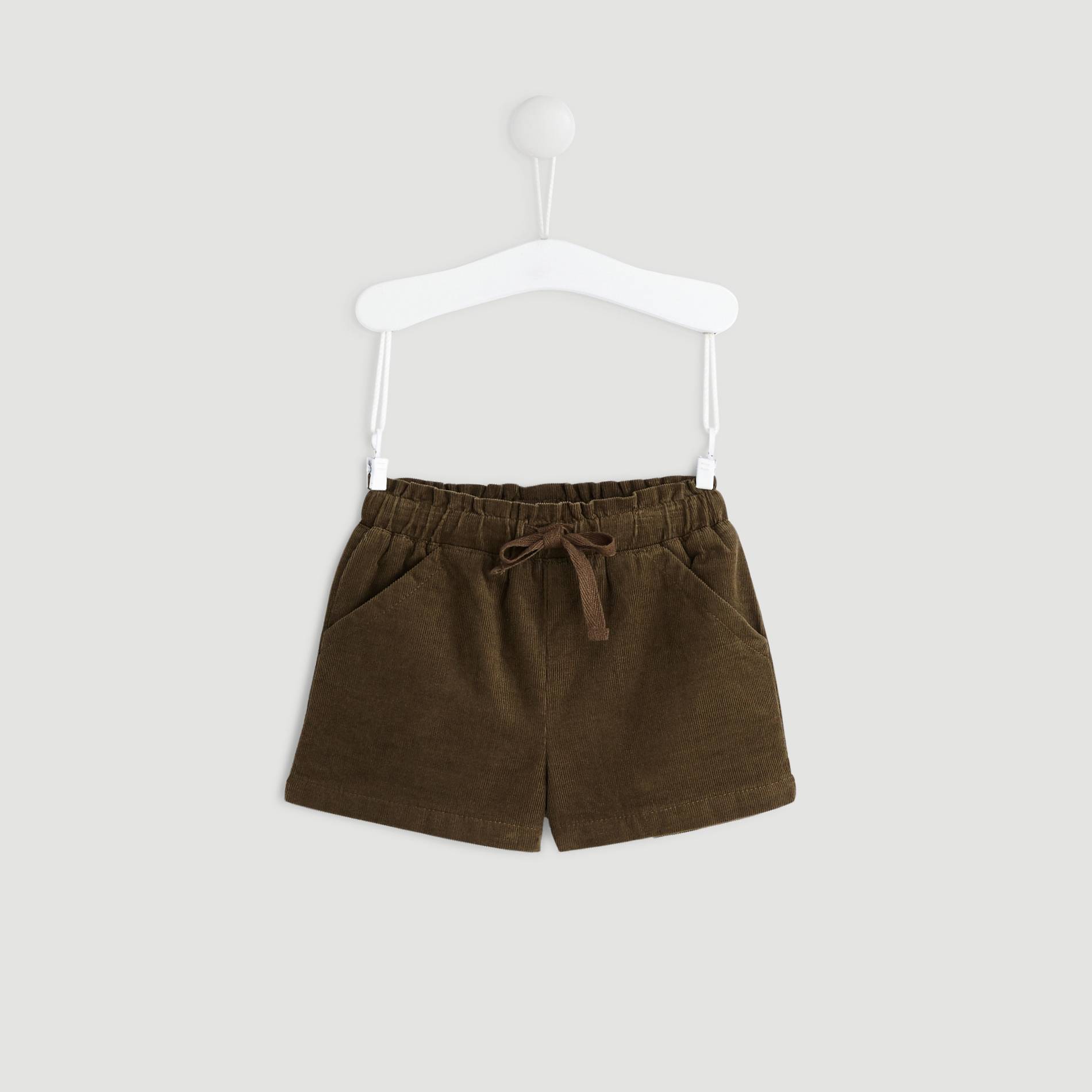 Short en velours, Vert foncé, large image number 0.0