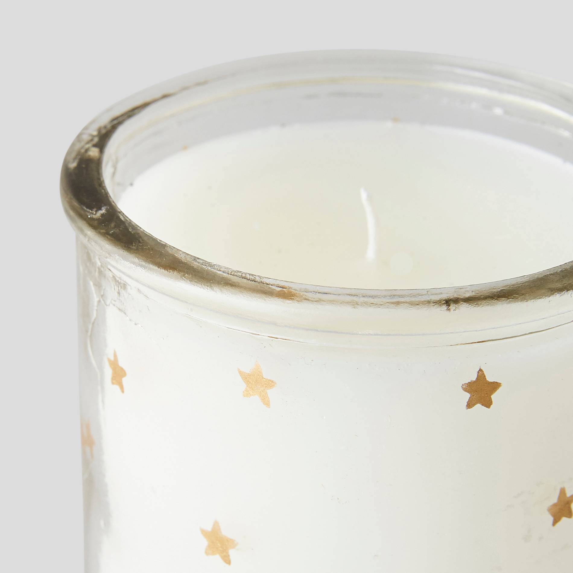 Bougie en verre, Blanc, large image number 1