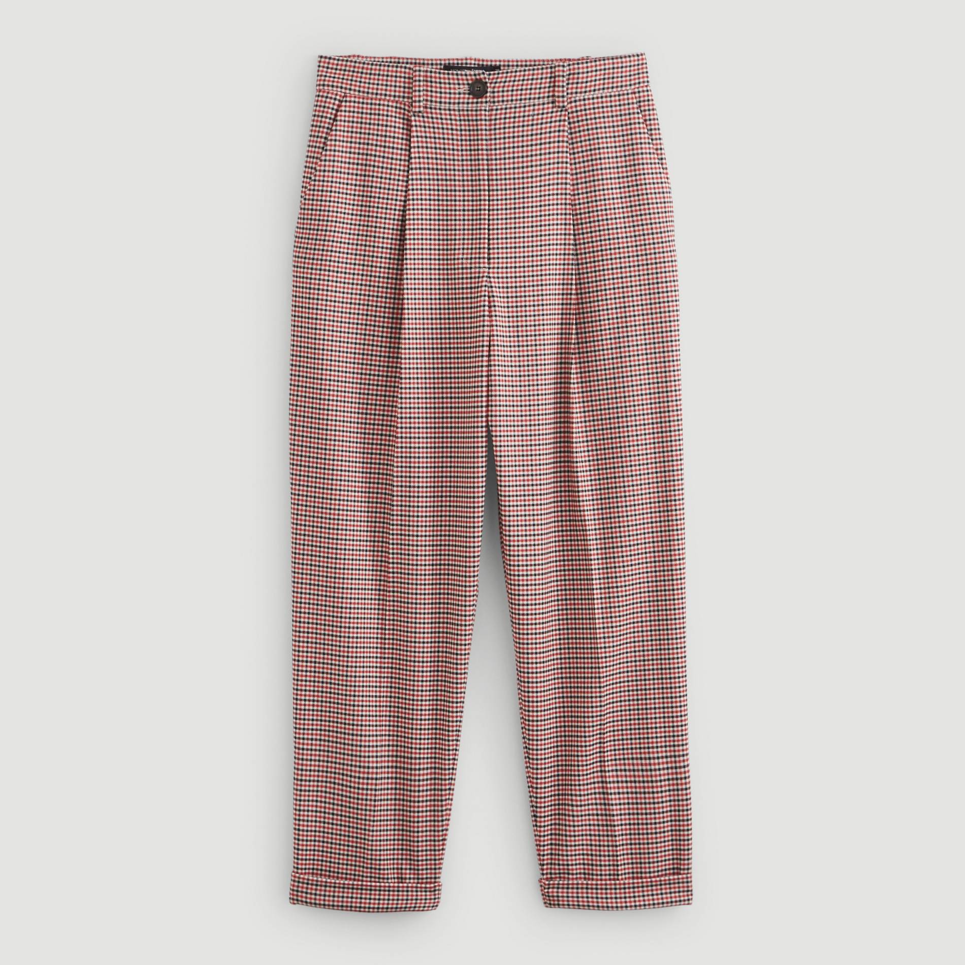 Pantalon a carreaux, Rouge, large image number 2