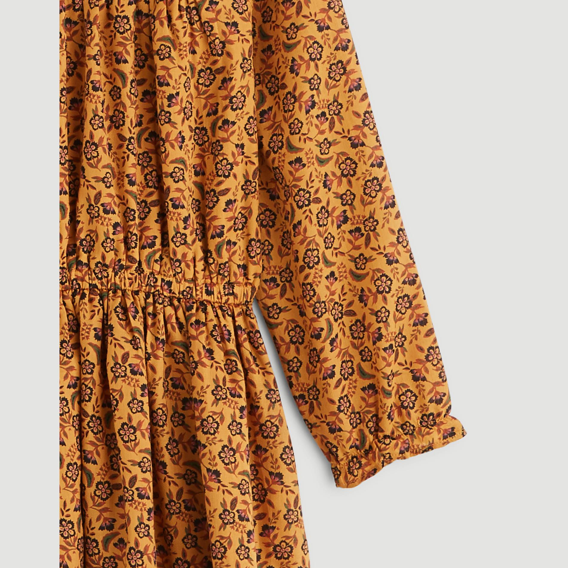 Robe twill imprimee, Moutarde, large image number 2.0