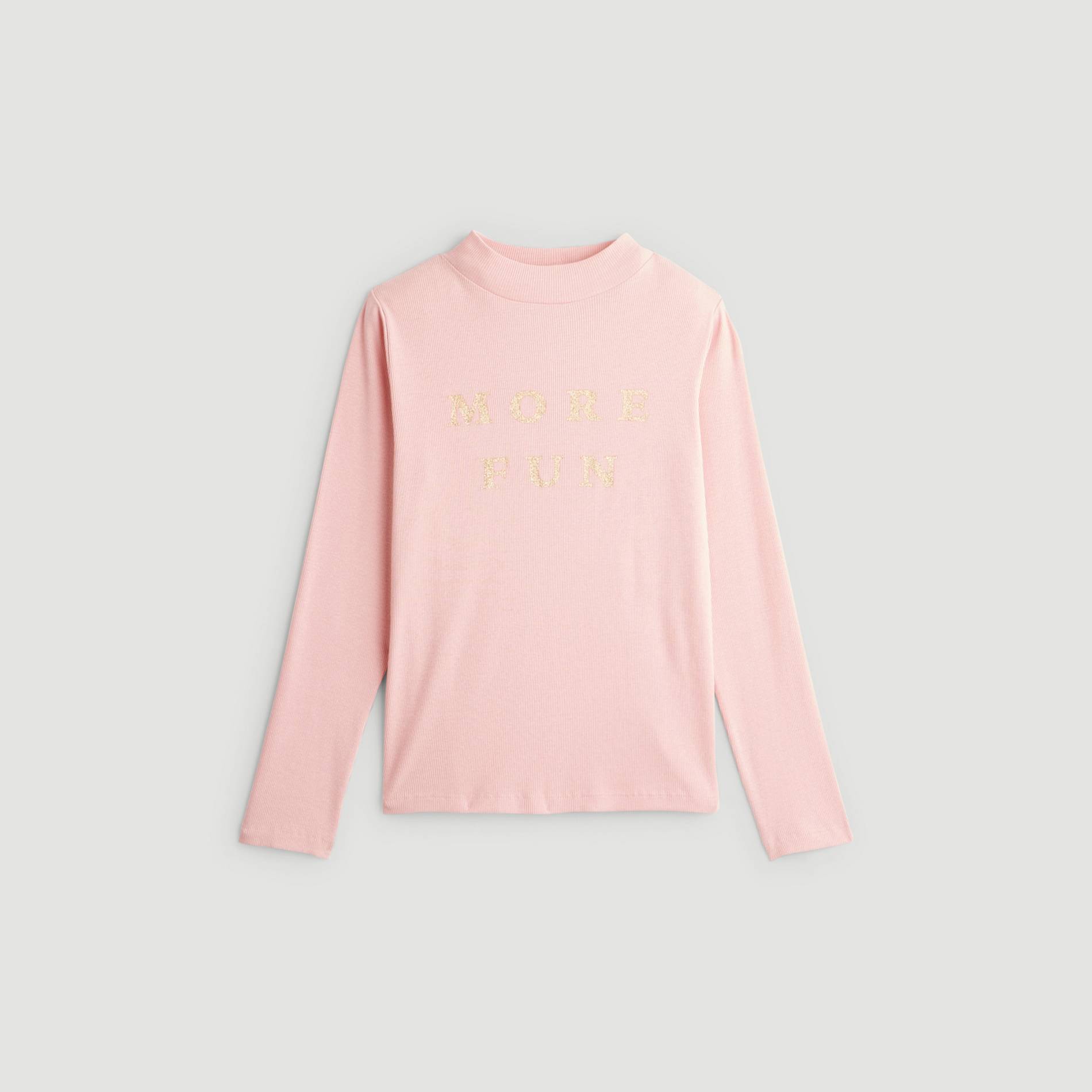 T-shirt manches longues en coton BIO, Bois de rose, large image number 1