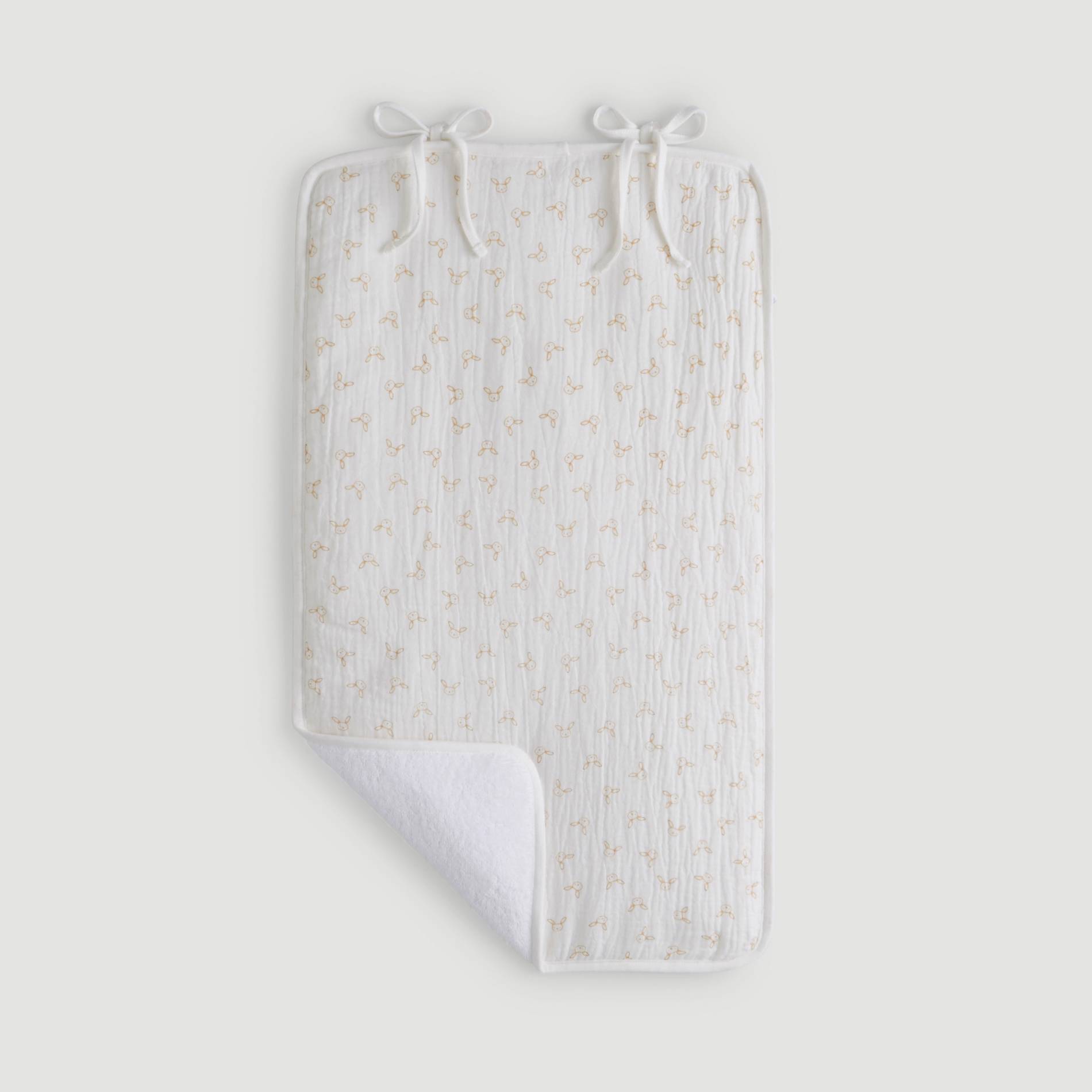 Matelas a langer imprime, Ecru, large image number 0