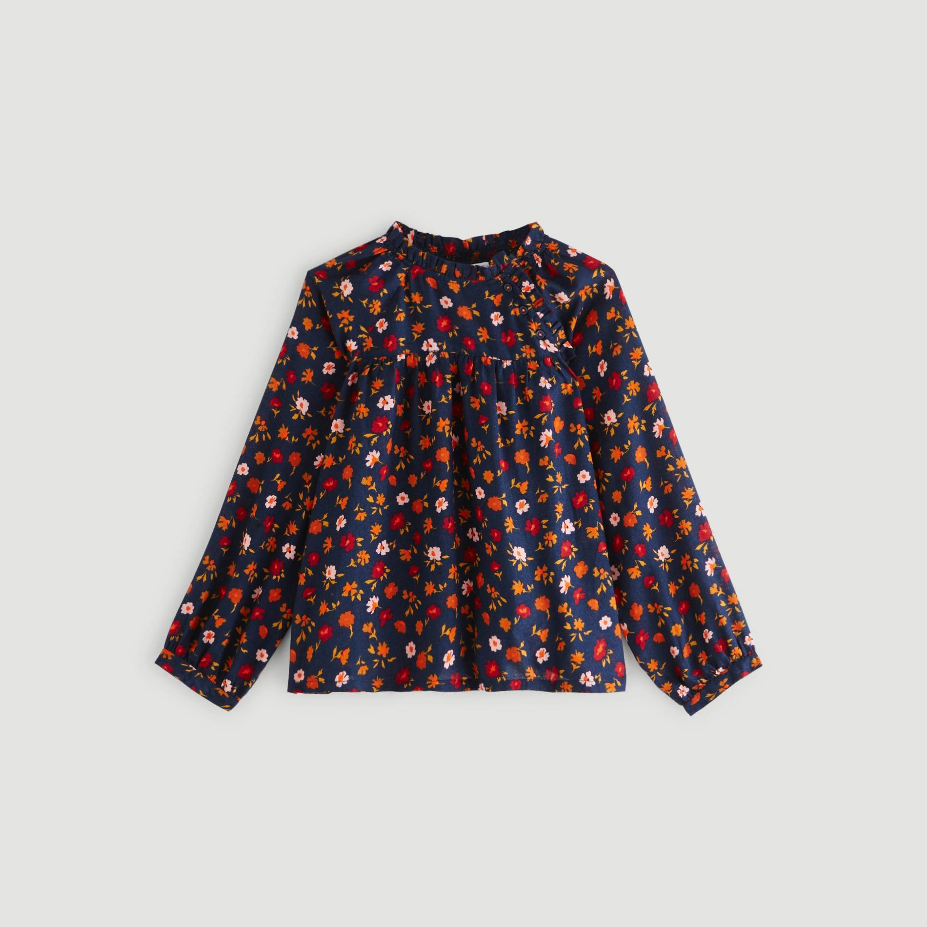 Blouse imprimee, Bleu marine, large image number 0.0