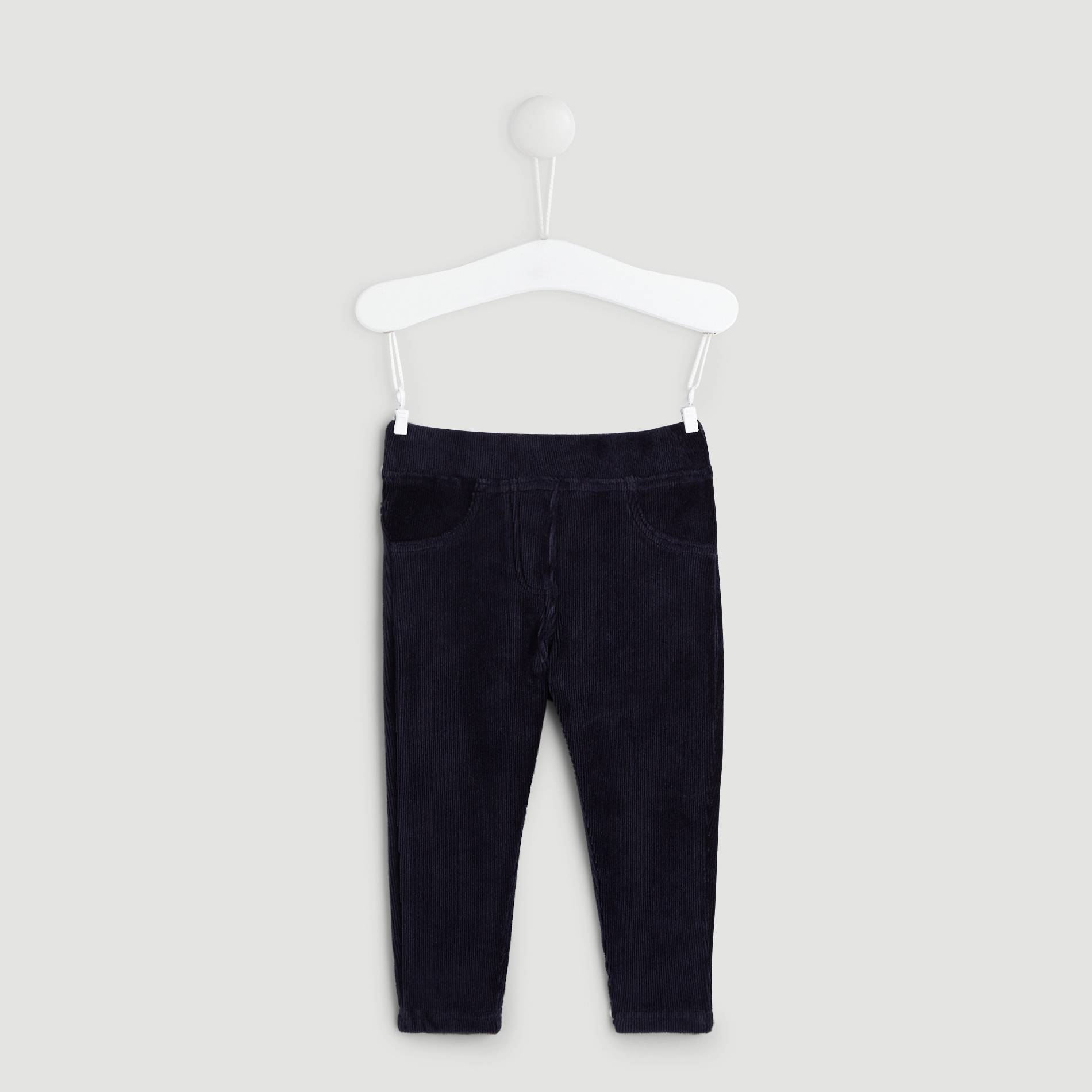 Legging en velours, Bleu marine, large image number 0.0