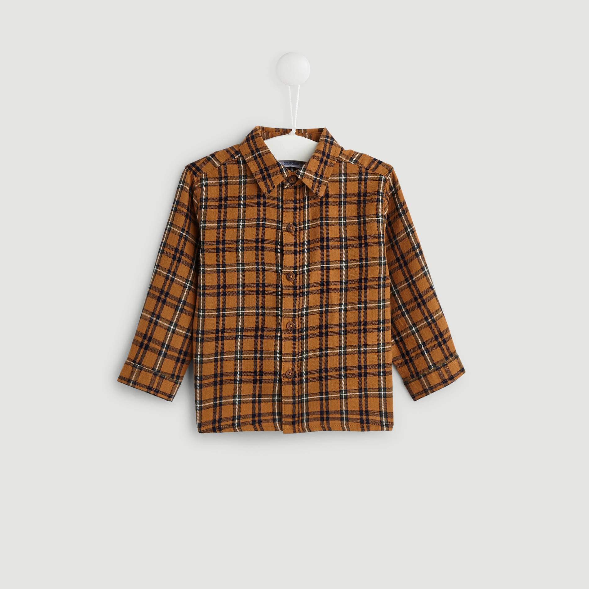 Chemise a carreaux, Moutarde, large image number 0